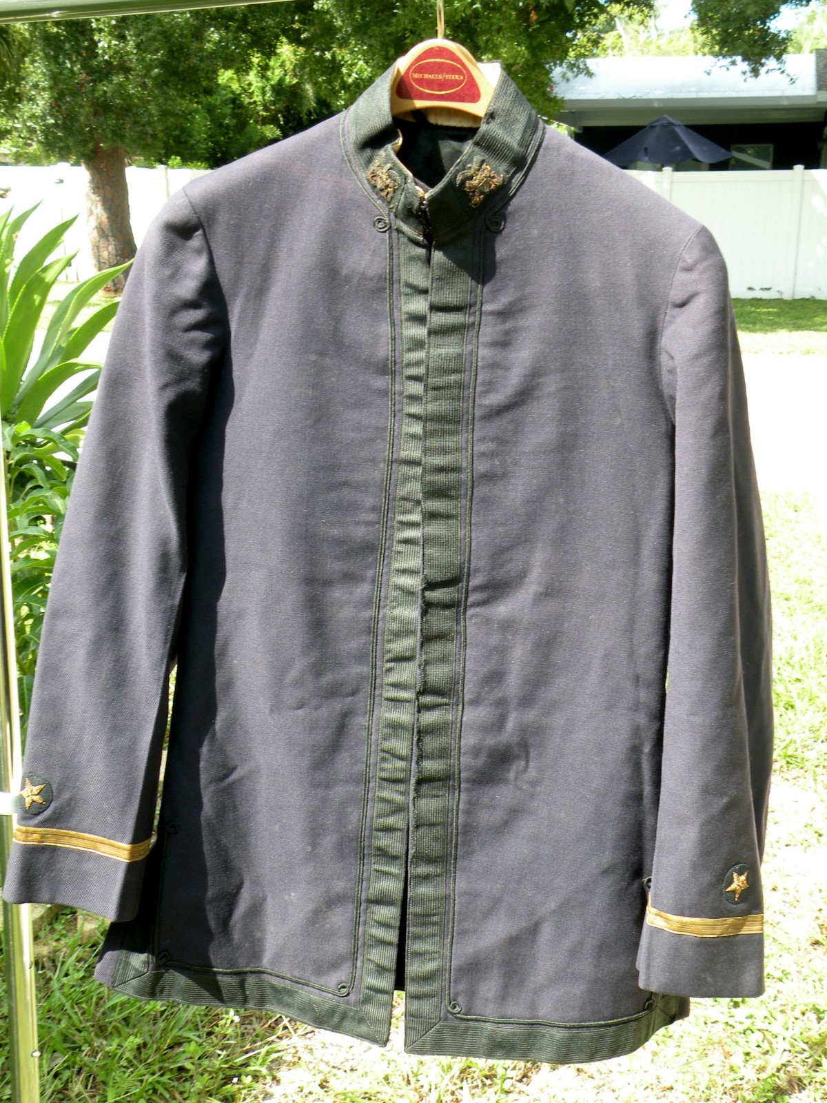 WWI WW1 US Navy Officer Tunic Uniform Jacket NAMED US Naval Reserve Collars 1917