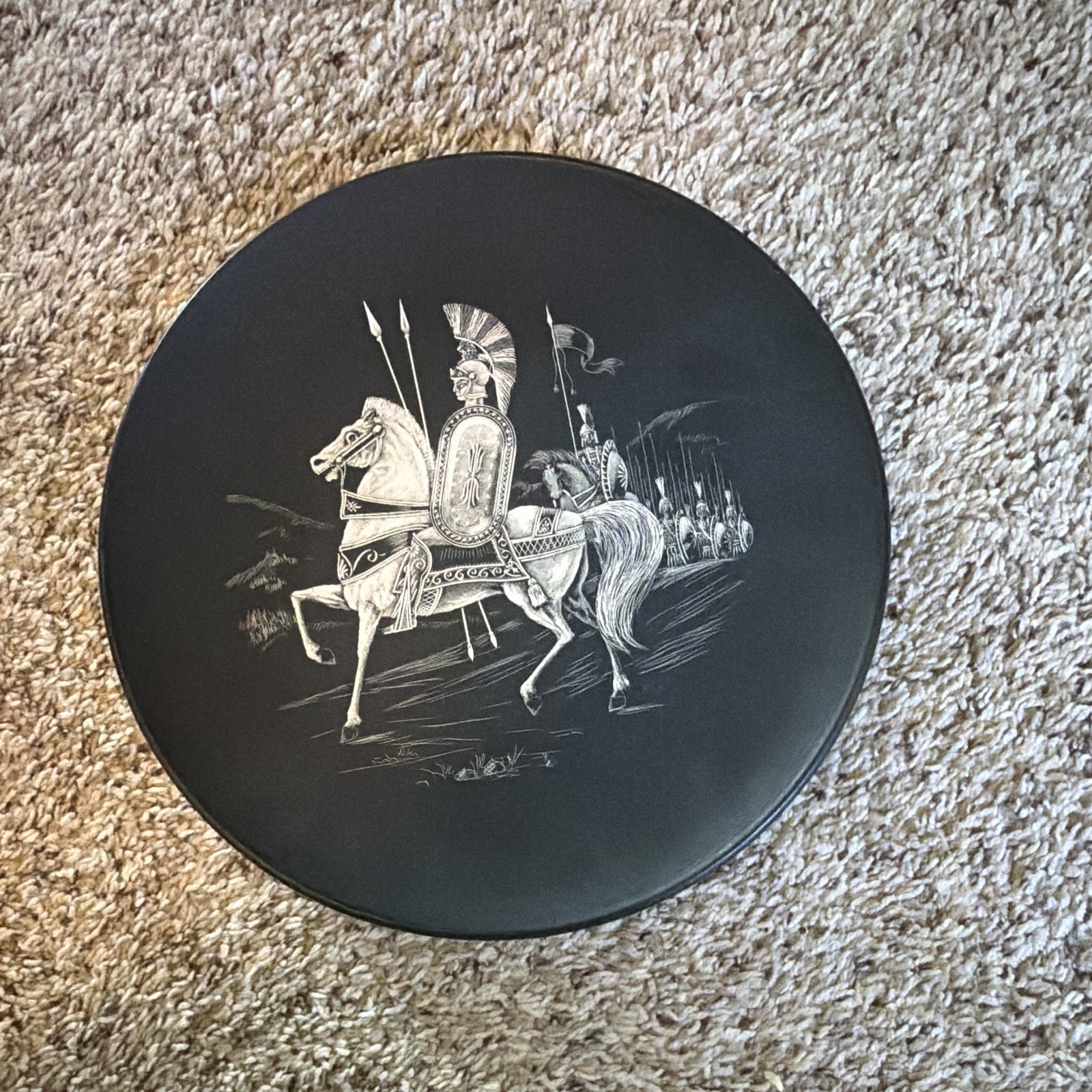 1964 Greek Engraved Artwork – Alexander the Great – G. Terzaki – Athens