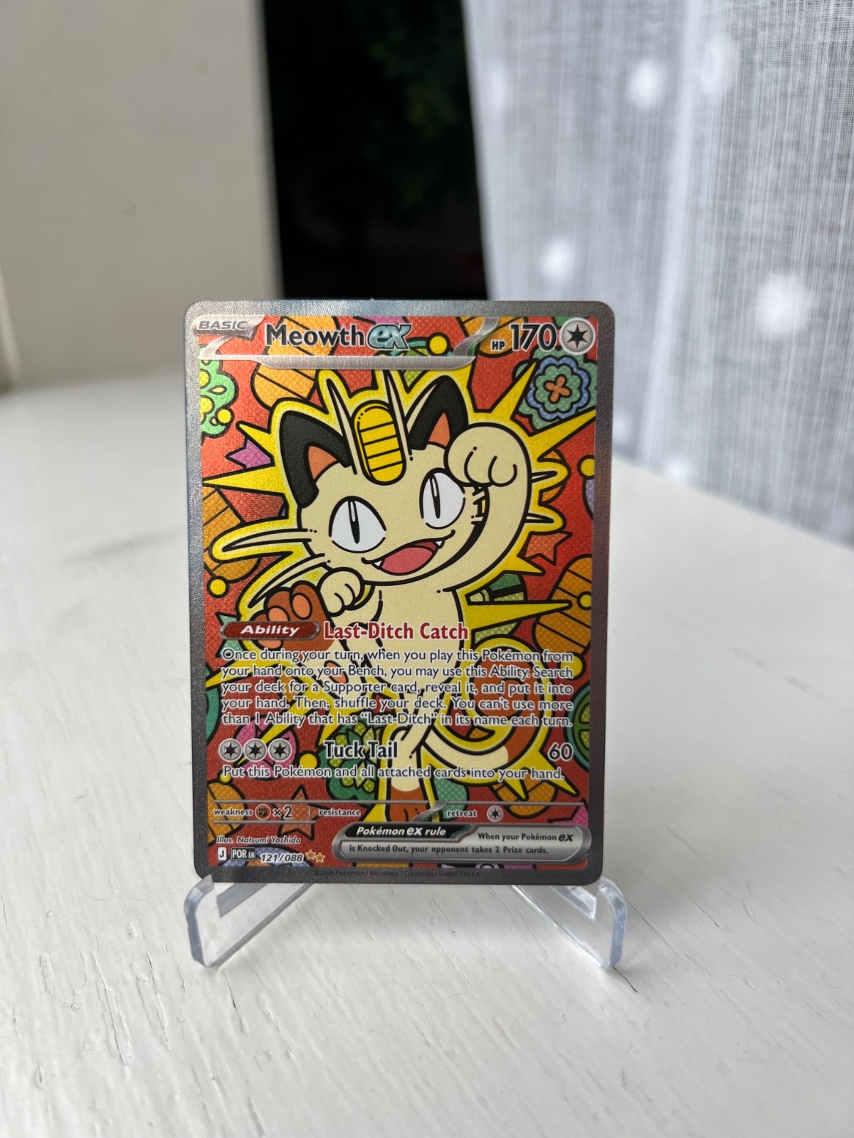 Meowth ex 121/088 Me03: Perfect Order Holo Meowth ex 121/088 Me03: Perfect Order Holo
