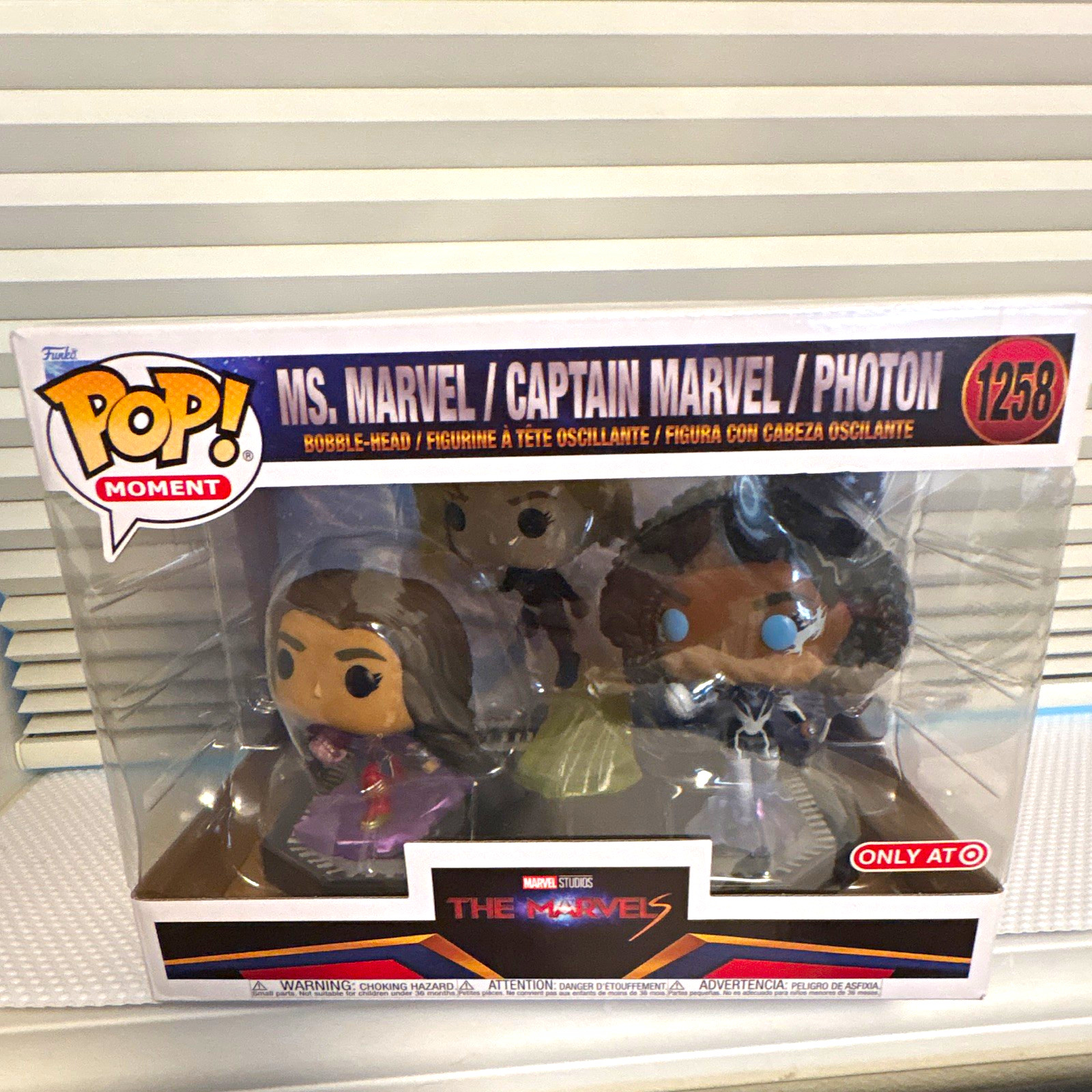 Funko Pop Moment Marvel The Marvels #1258 Ms. Marvel Captain Marvel Photon