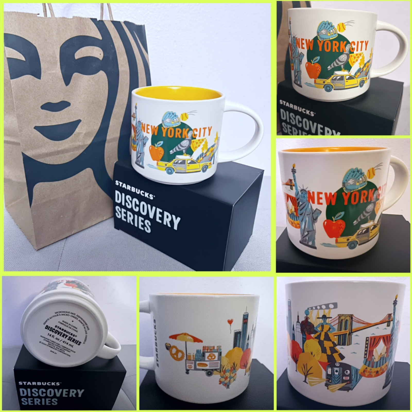 NEW Starbucks New York City Discovery Series Collection 14oz 414 mL Mug In Box