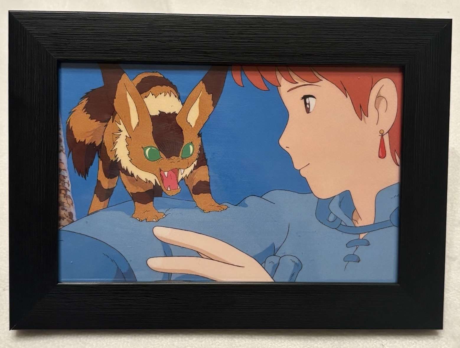 Nausicaa Of The Valley Of The Wind Framed Art Postcard Official Studio Ghibli