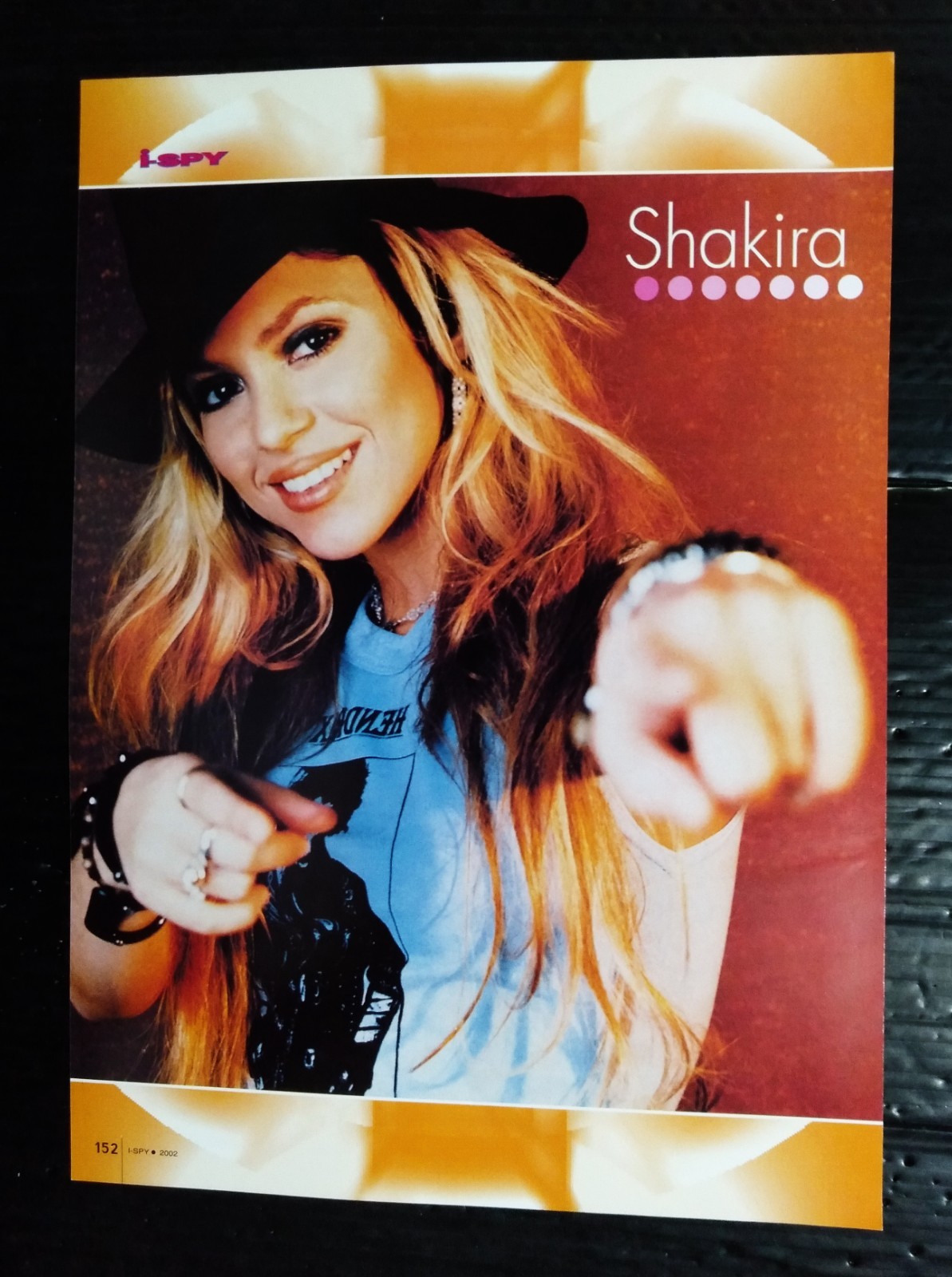 Shakira Vintage Thailand ONLY 1 COLOR PAGE MEGA RARE