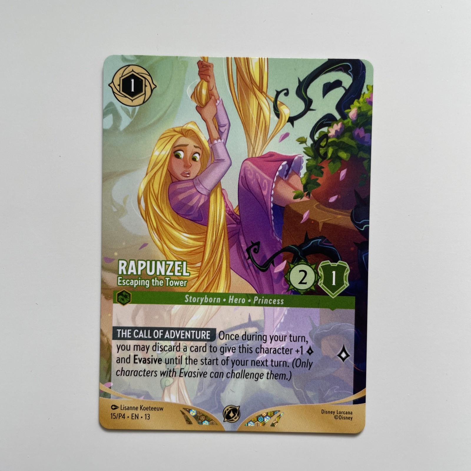 Ravensburger Lorcana TCG Rapunzel - Escaping the Tower 15/P4 Promo Non Foil EN
