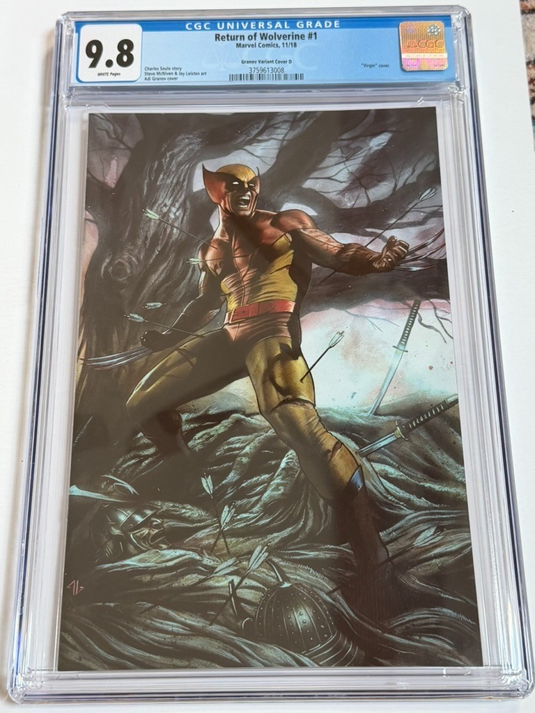 Return of Wolverine # 1 Ari Granov Virgin Variant Cover D CGC 9.8