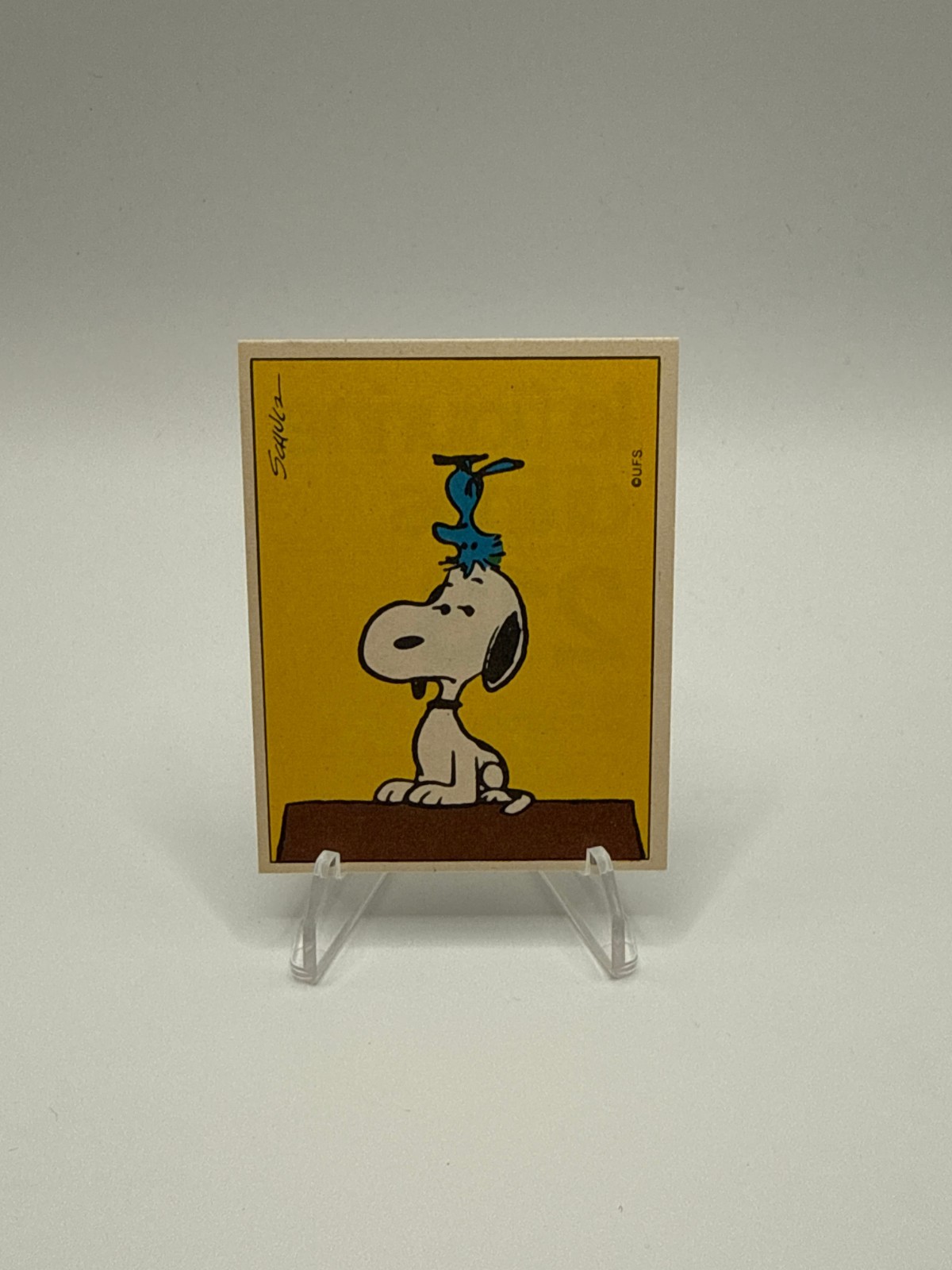 1971 Le Figurine di Linus 213 Serie Woodstock Snoopy Peanuts Italian Card