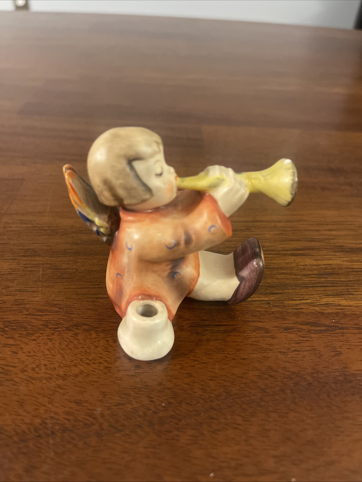 VINTAGE GOBBLE HUMMEL FIGURINE JOYOUS NEWS ANGEL With TRUMPET #238C