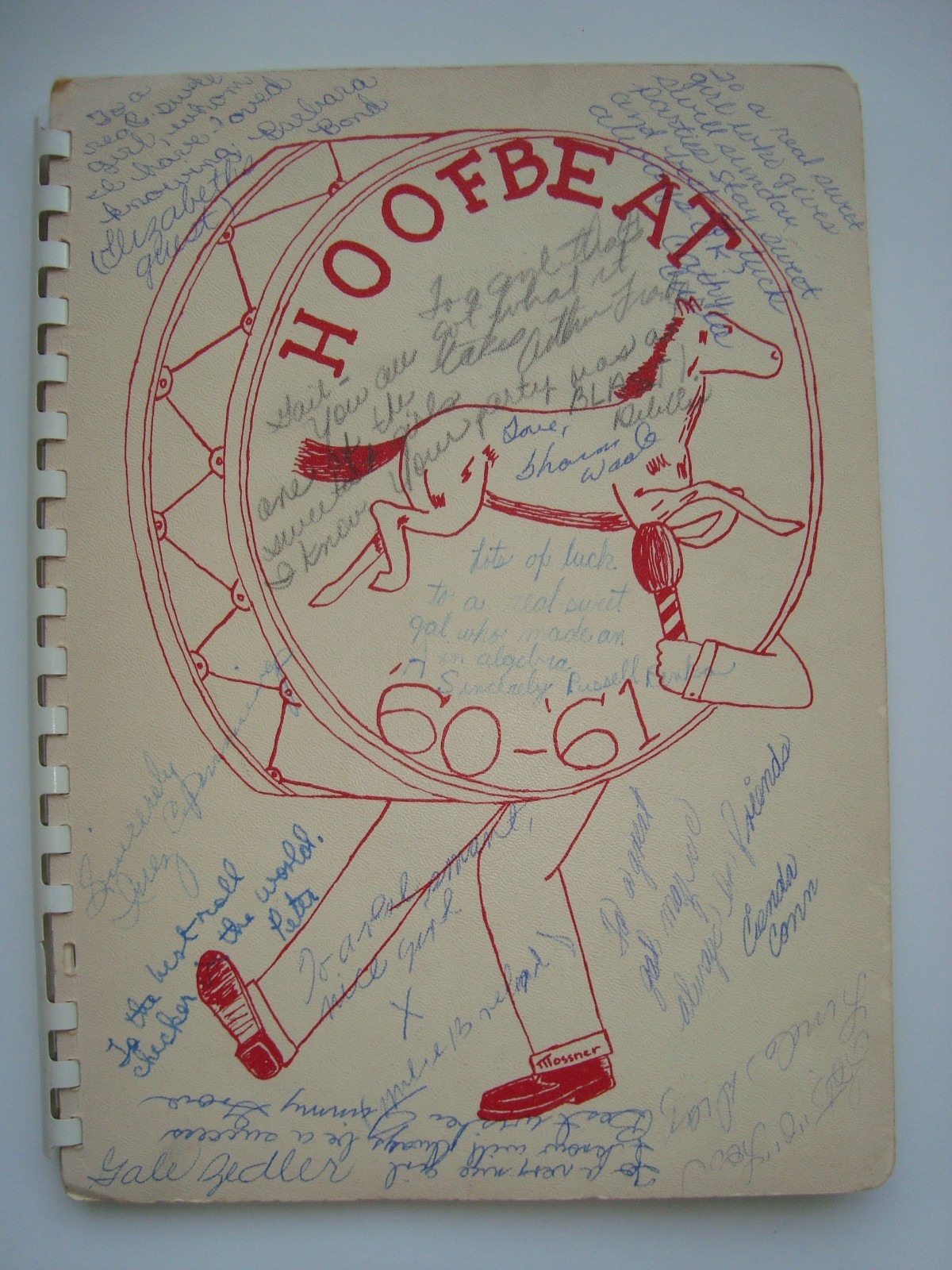 Vintage 1960-1961 Hoofbeat O. Henry Junior High School Yearbook Austin Texas