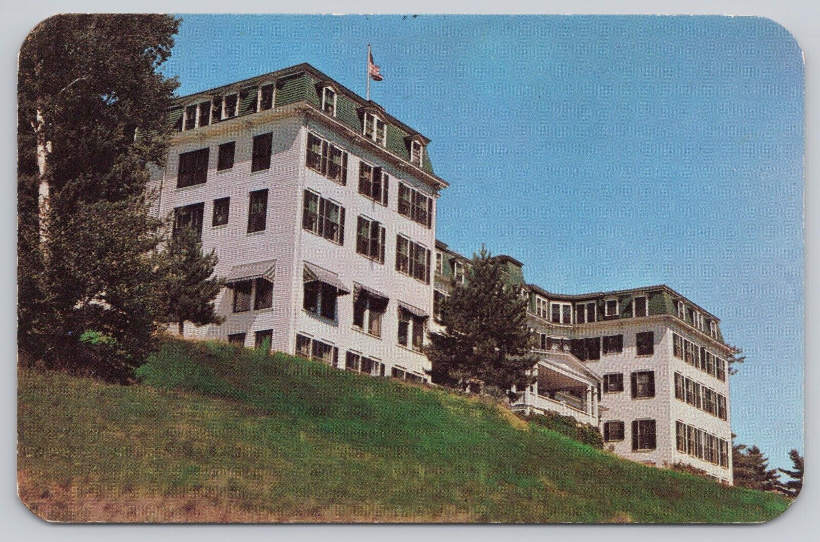Forest Hills Hotel Franconia New Hampshire White Mountains Vtg Chrome Postcard