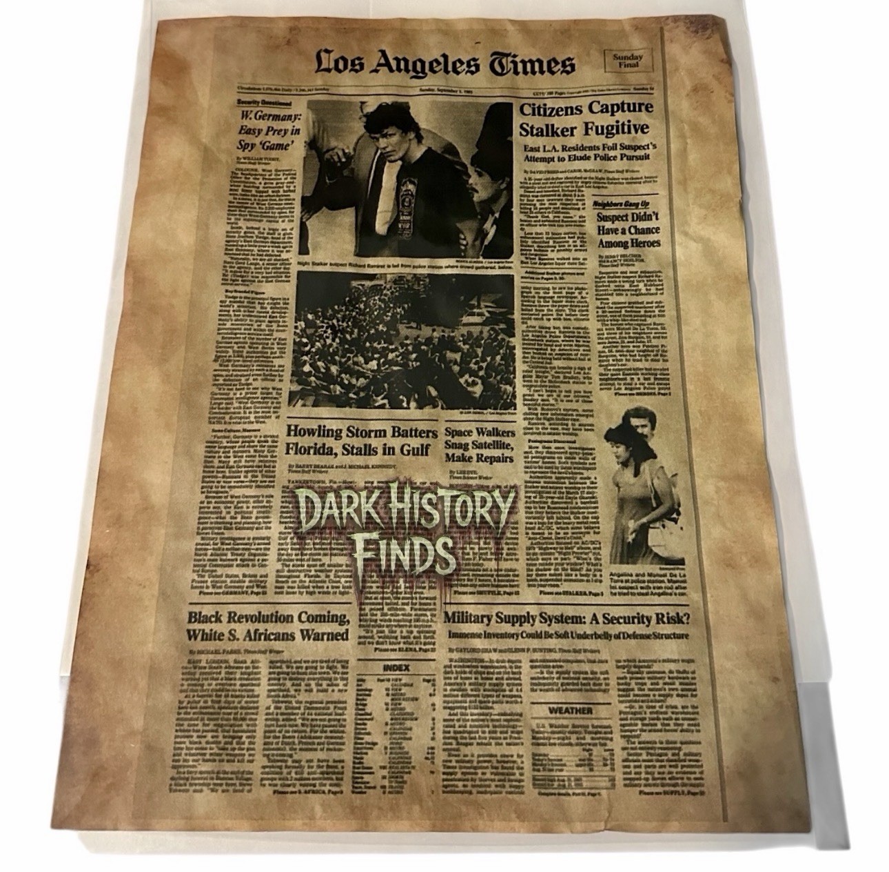 Richard Ramirez Citizens Capture Stalker Los Angeles Times Headline ￼￼￼￼￼
