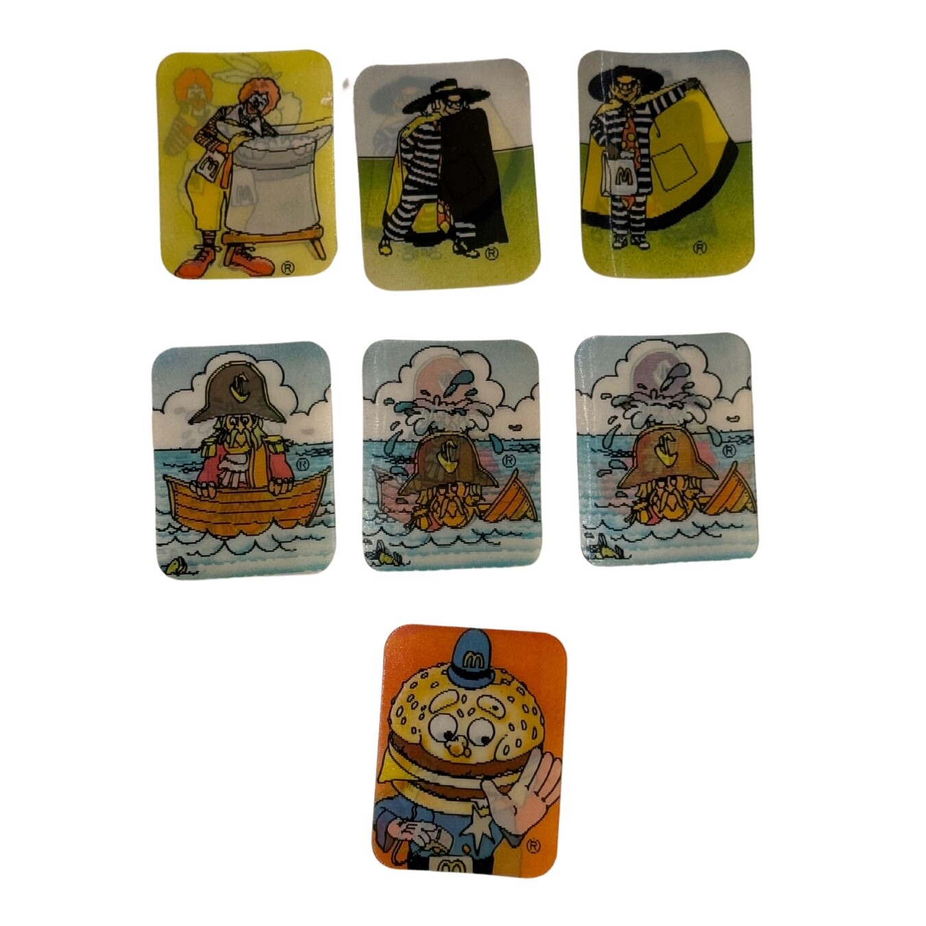 1970s McDonald’s Lenticular 3D Joke Cards Lot of 7 Vintage Xograph Happy Meal