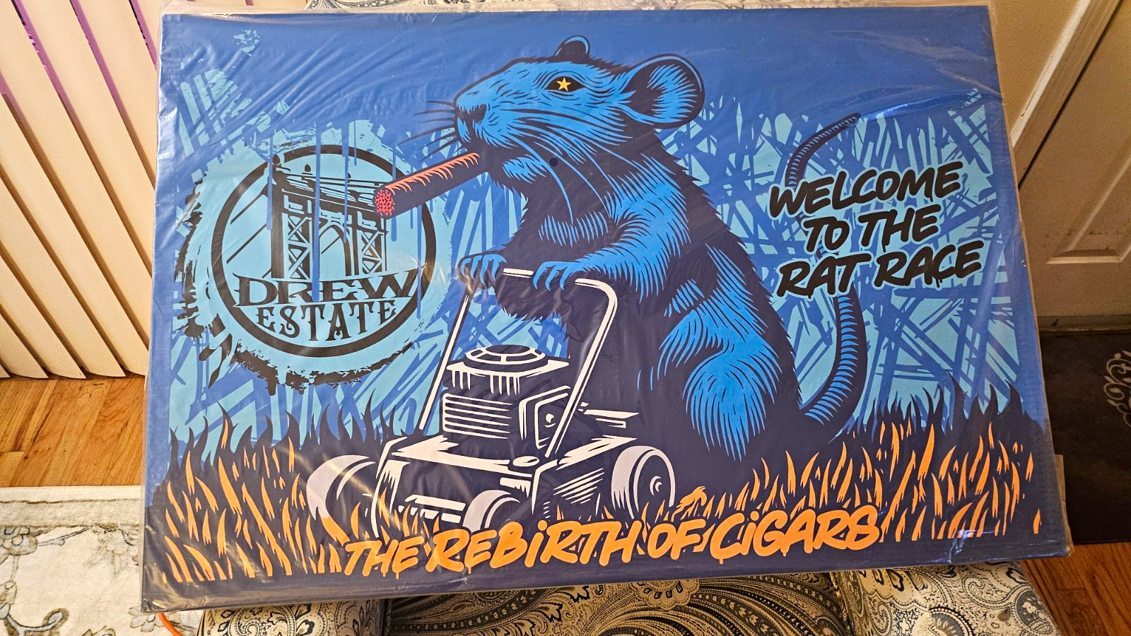 Welcome to the Rat Race Rebirth of Cigars Rat Art Print Landscape