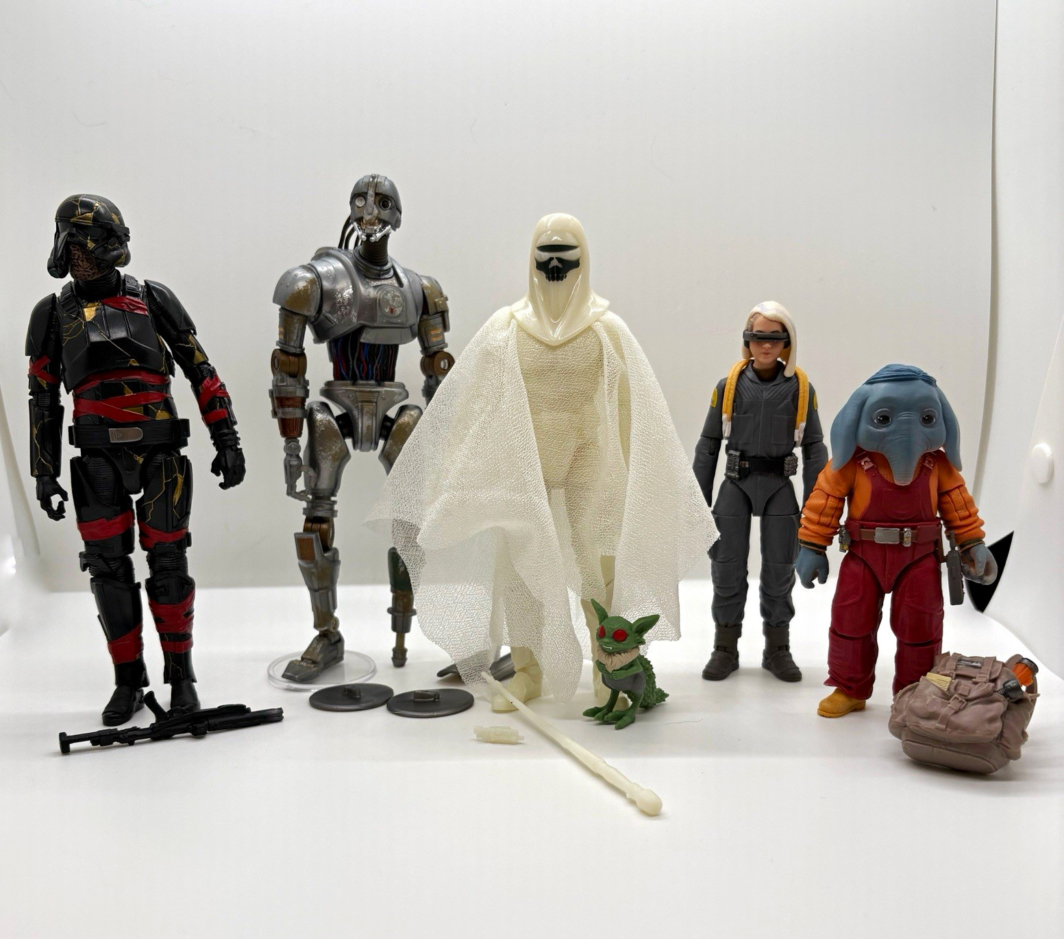 Hasbro Star Wars Black Series Lot - Halloween Royal Guard Night Trooper Skeleton