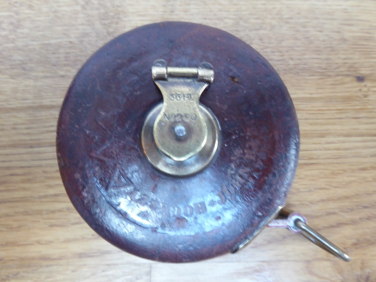 Vintage John Rabone & Sons Hockley Abbey 33ft No 260 Leather Tape Measure