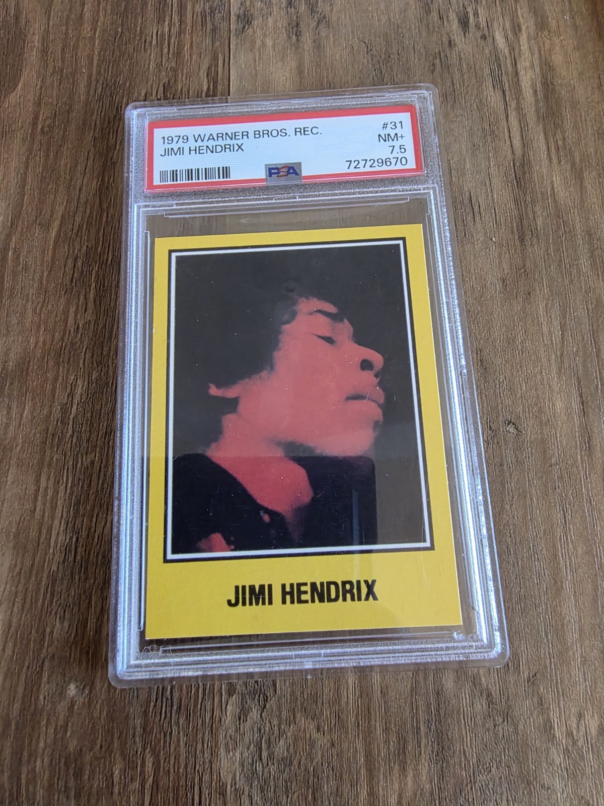 1979 Warner Brothers Records #31 Jimi Hendrix PSA 7.5 (Music)