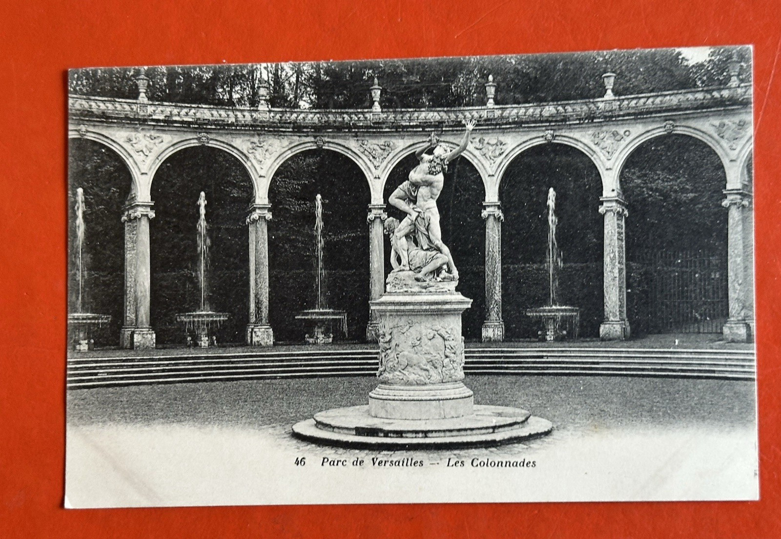 1909 VERSAILLES FRANCE Antique Postcard~ PARC ~ LES COLONNADES