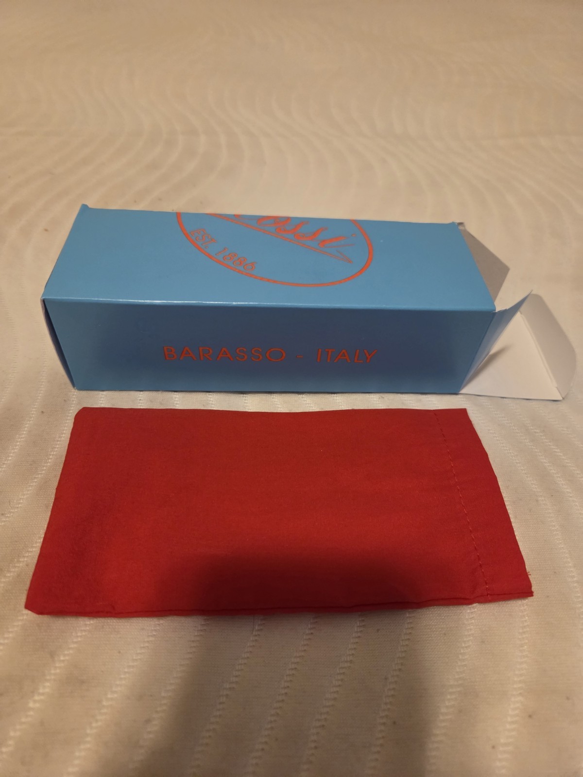 Savinelli Rossi Antico Smoking Pipe Red Cloth Case and Outer Box -- Brand New