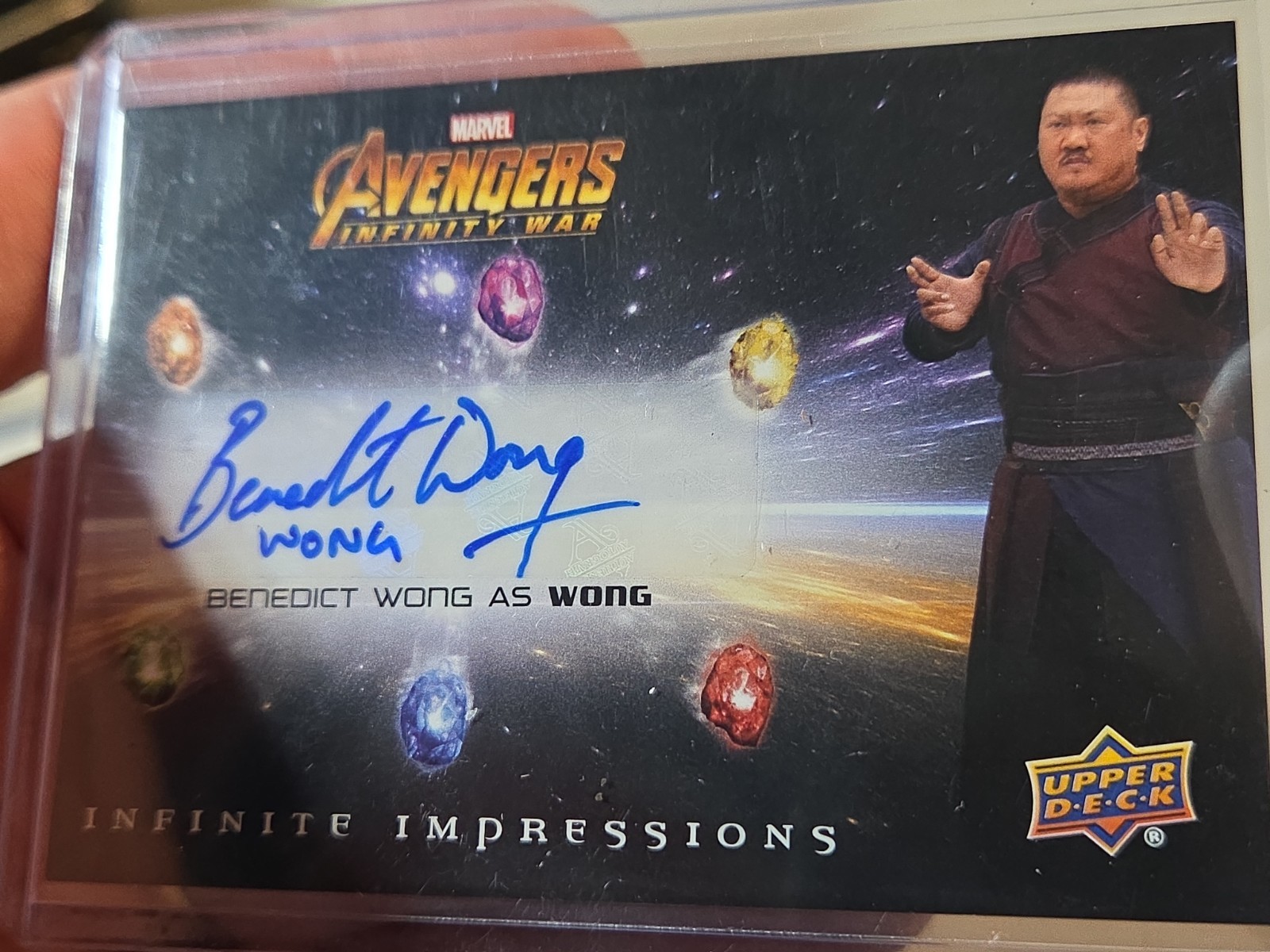 2018 Marvel Avengers Infinity War Infinite Impressions Benedict Wong Auto