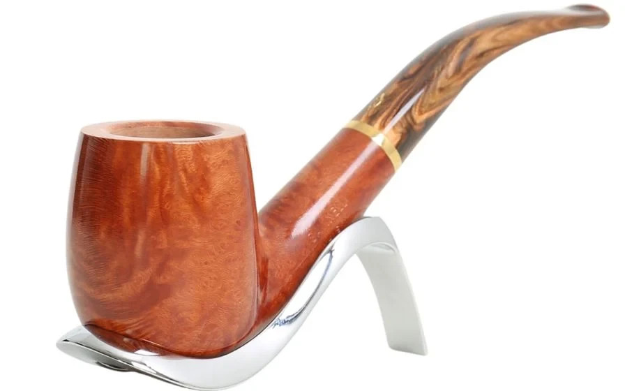 Savinelli Natural Smooth Whisky Pipe Model 606 KS (Bent Billiard)