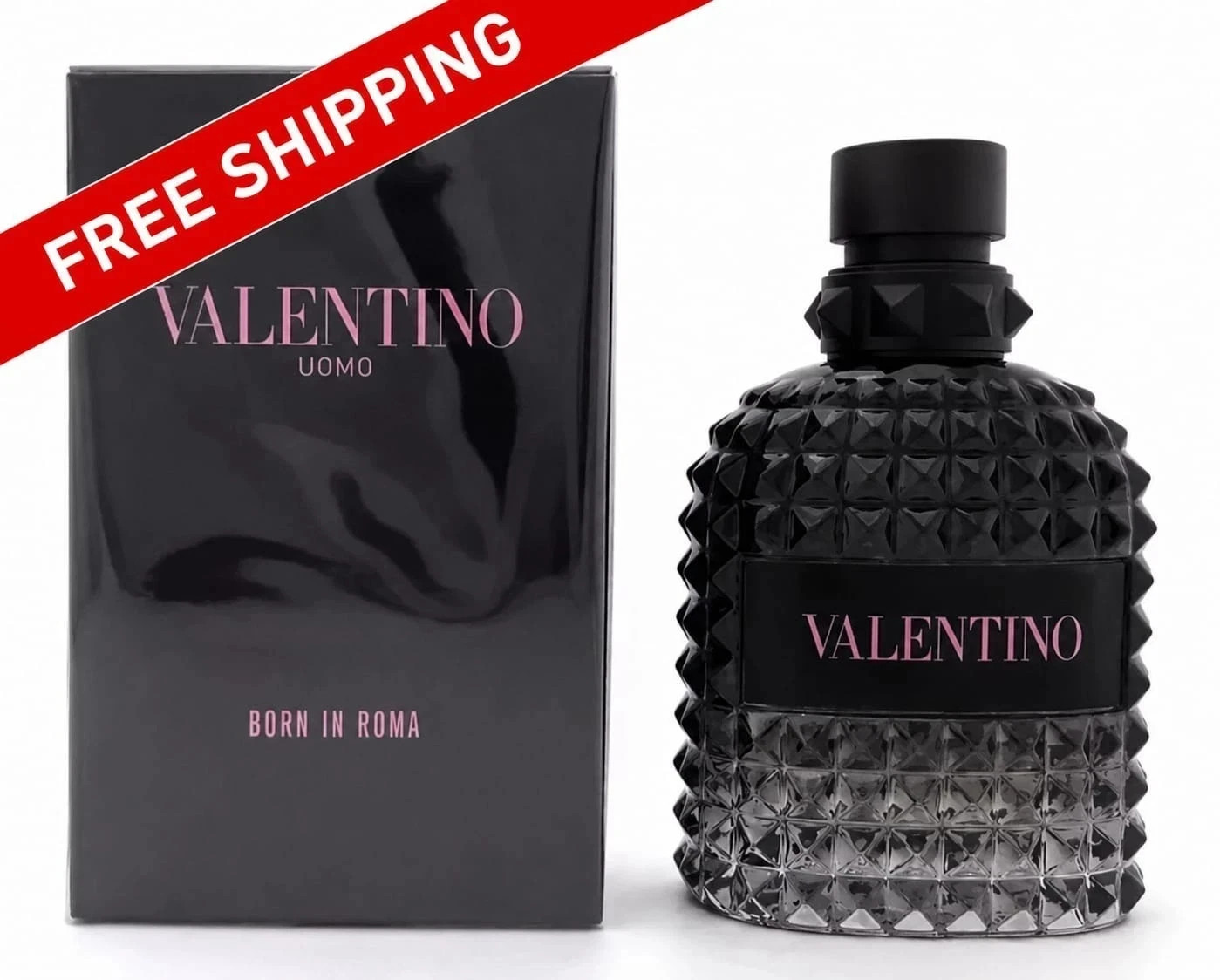 Uomo Born In Roma by Valentino 100ml 3.4 fl oz EDT Cologne Spray New In Box