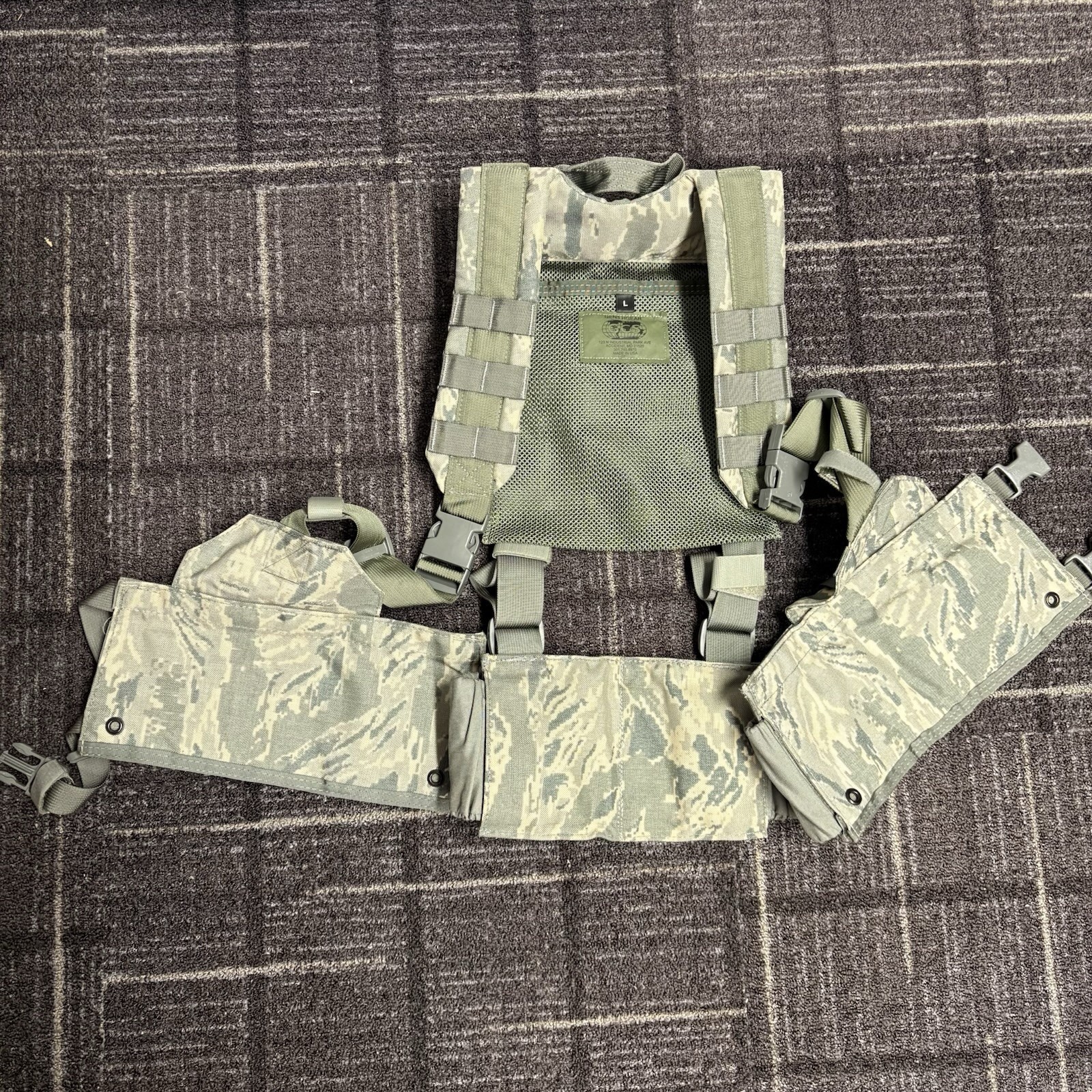 US Military GCS GEN3 H-GEAR HARNESS Size Large Used