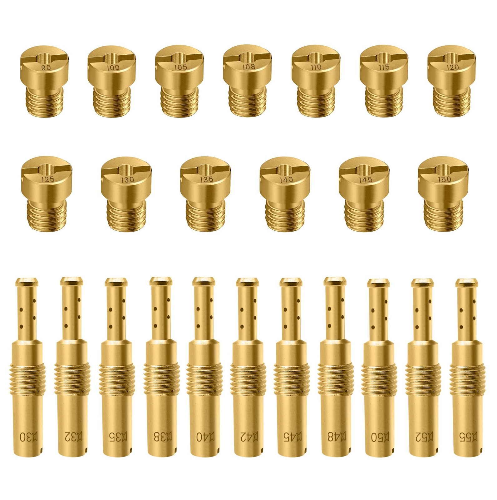 Strongthium 24 Pcs Carburetor Jet Kit for Nibbi FCR-MX PE PJ PZ PWK CVK GY6... 