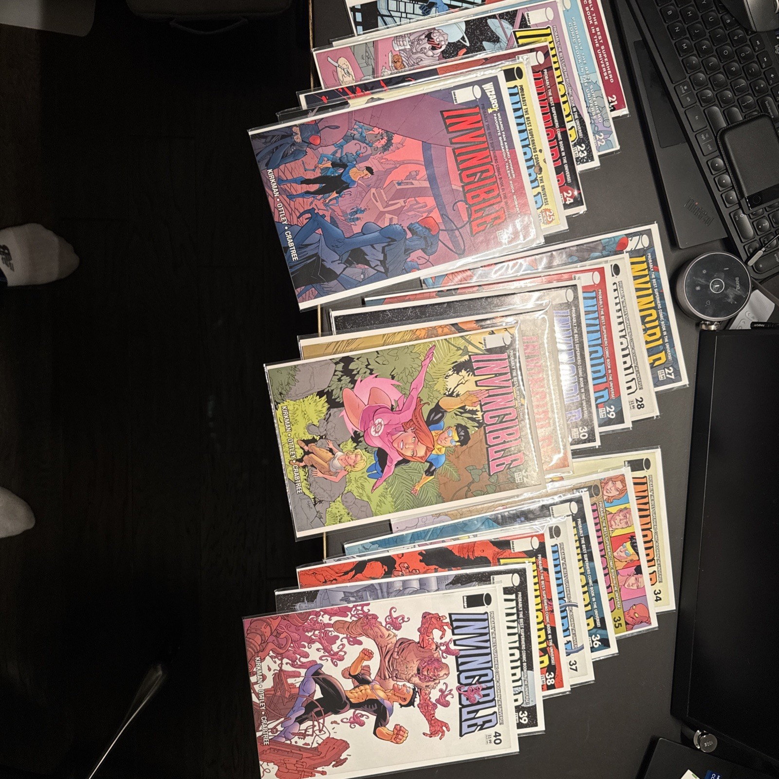 INVINCIBLE Comic Book Lot #21-40 Kirkman Ottley 20 Issues Image Low Print Runs