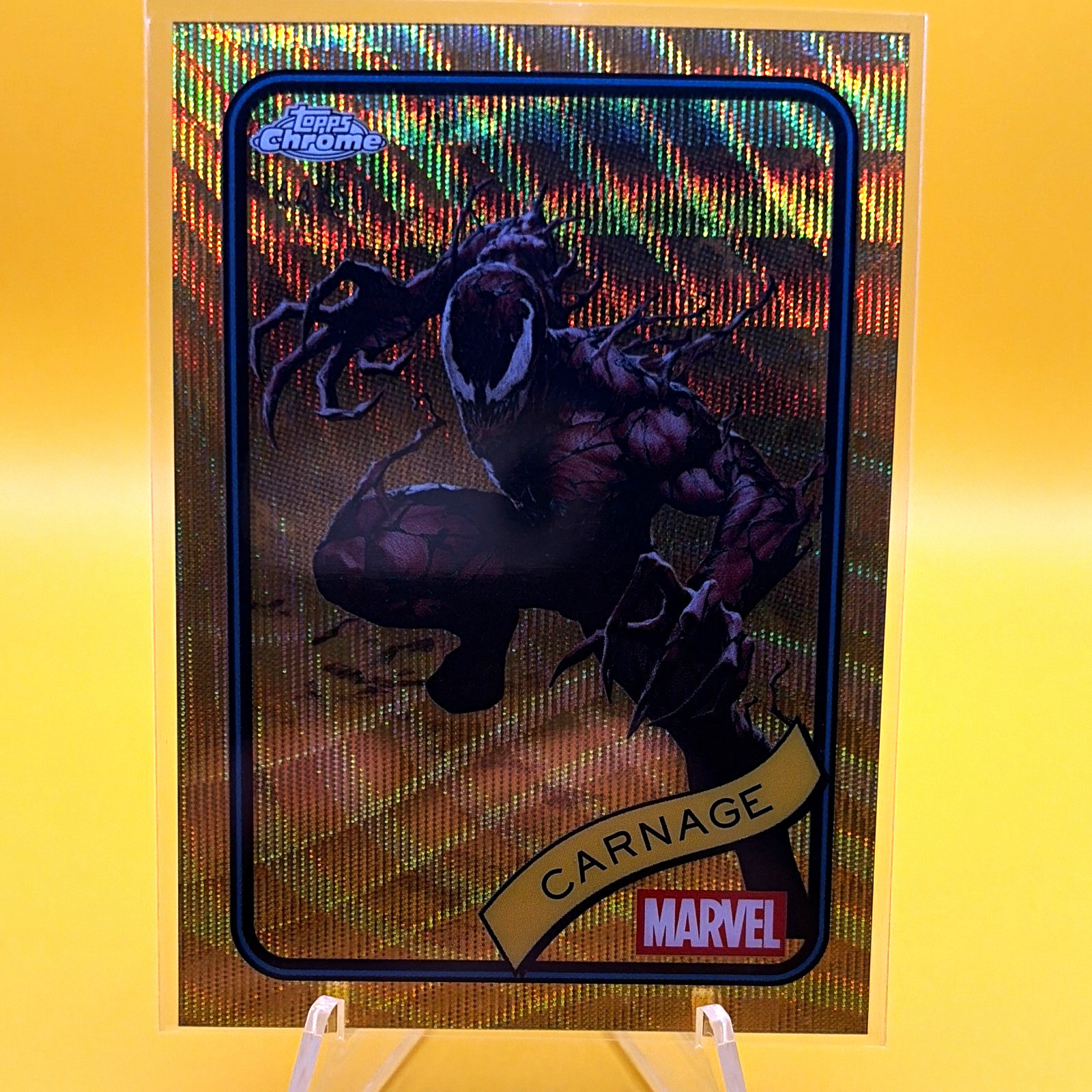 Topps 2025 Topps Chrome Marvel Carnage #173 Serial Numbered 44/50