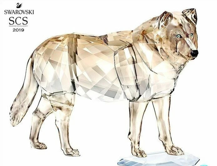 Swarovski SCS 2019 Exclusive Gray Wolf MIB #5428544