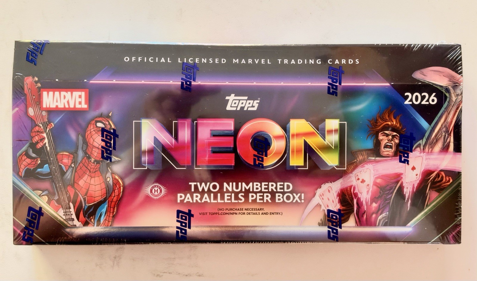 2026 TOPPS NEON MARVEL HOBBY BOX (100 Cards) Disney Brand New Sealed IN HAND
