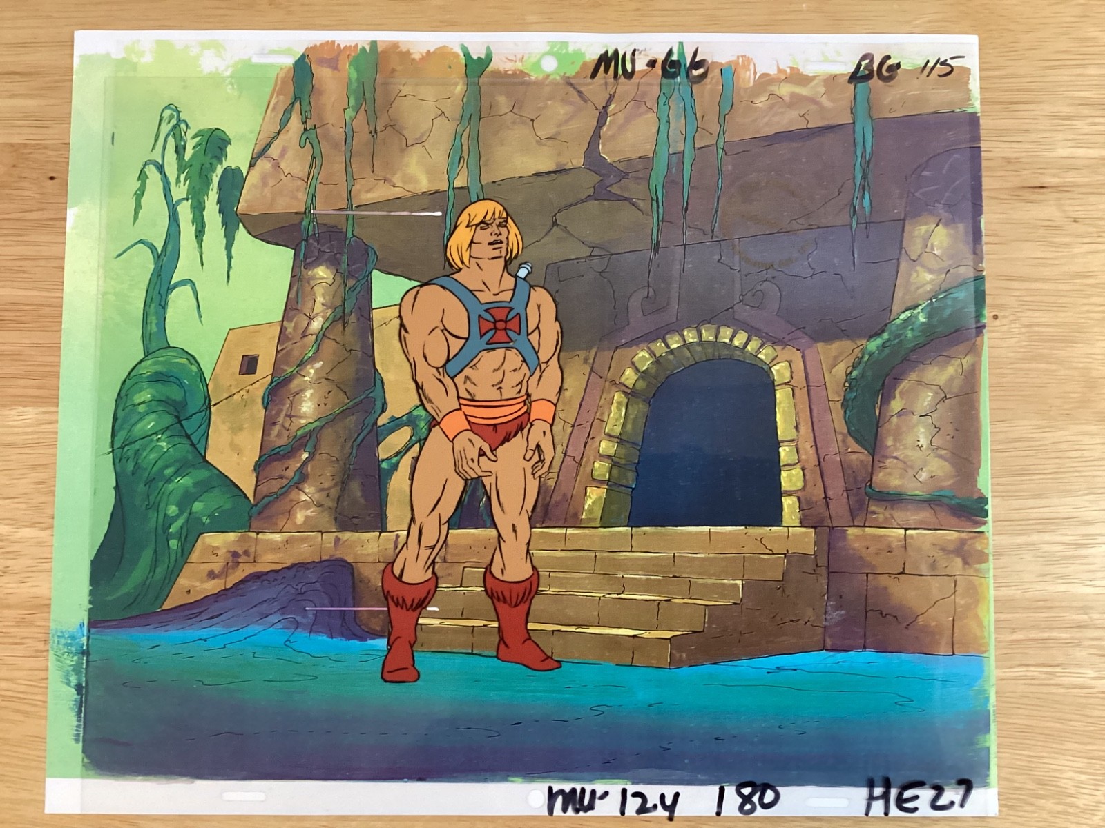 He-Man Masters of the Universe Original 1980s Animation Production Cel