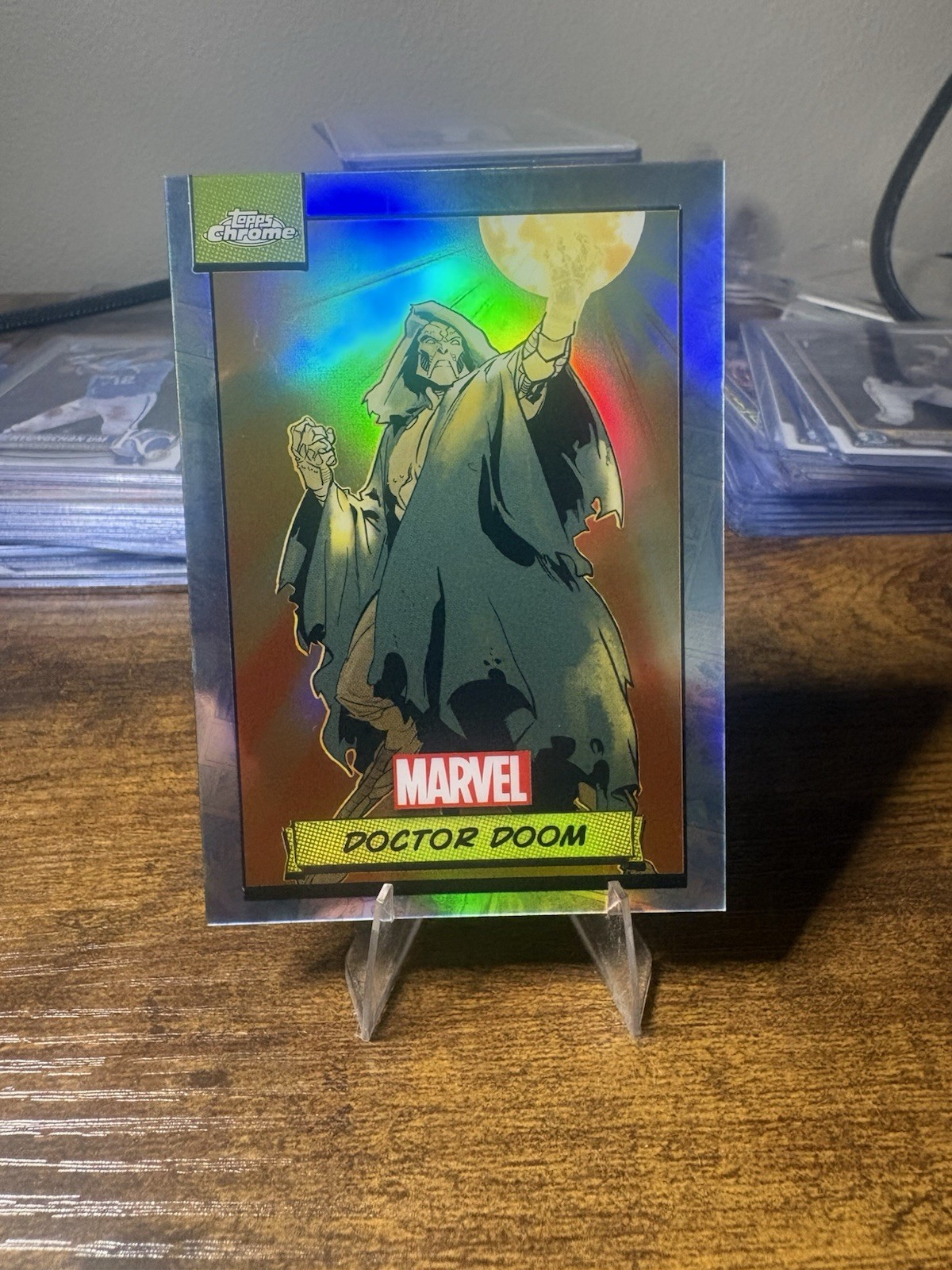 2024 Topps Chrome Marvel Doctor Doom Refractor (please Read)