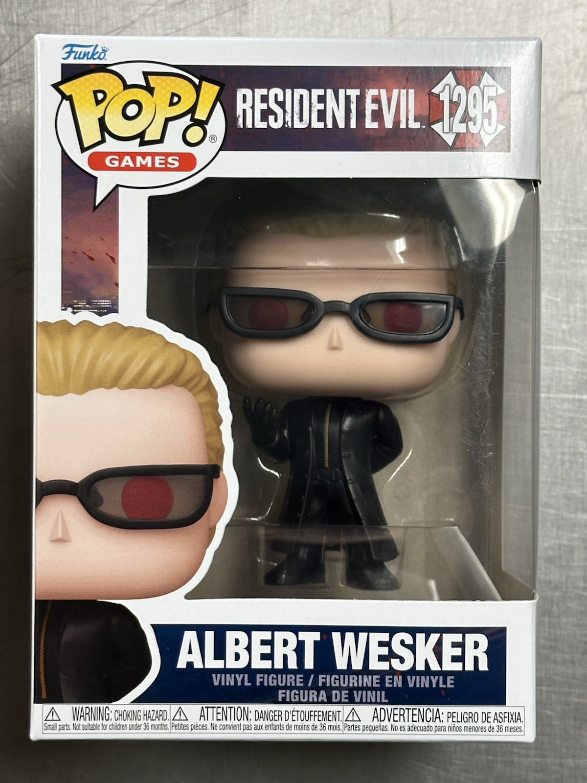 Funko Pop Games: Resident Evil - Albert Wesker  #1295 New In Hand + Protector