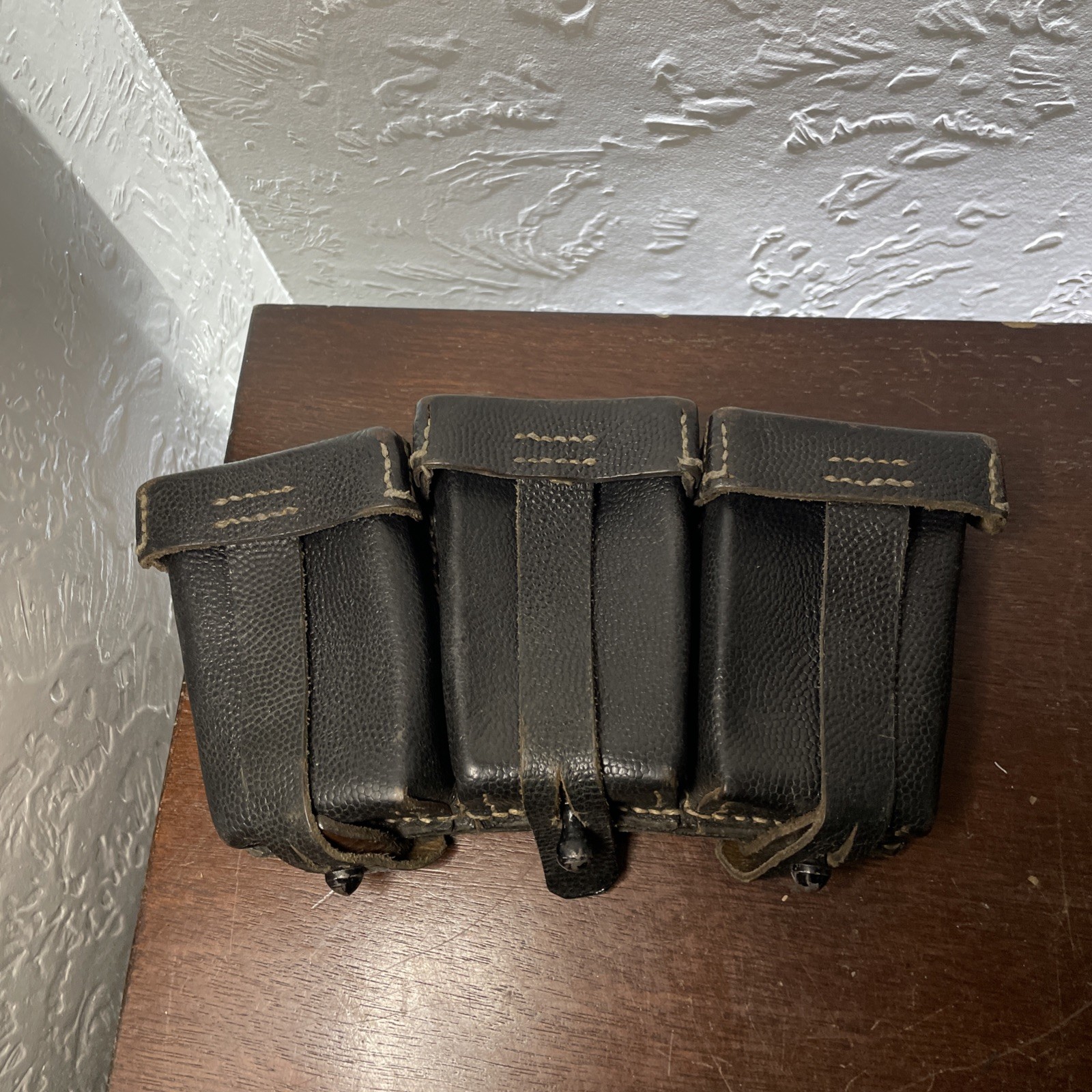 Original WWII German Mauser K98 Ammo Pouch 3 Cell
