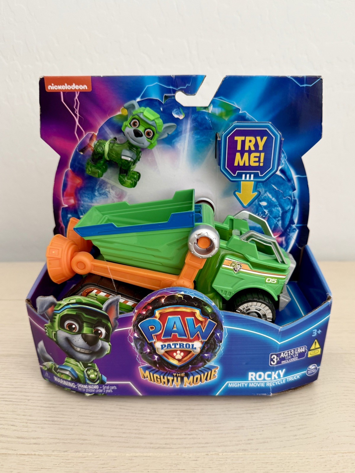 Paw Patrol The Mighty Movie Rocky Mighty Recycle Truck Deluxe Vehicle