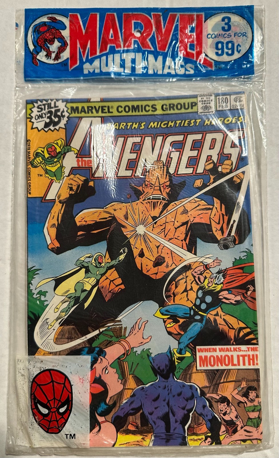 MARVEL MULTI-MAGS PACK    9.2  NM-  AVENGERS # 180 , HULK # 232 AND CONAN # 95