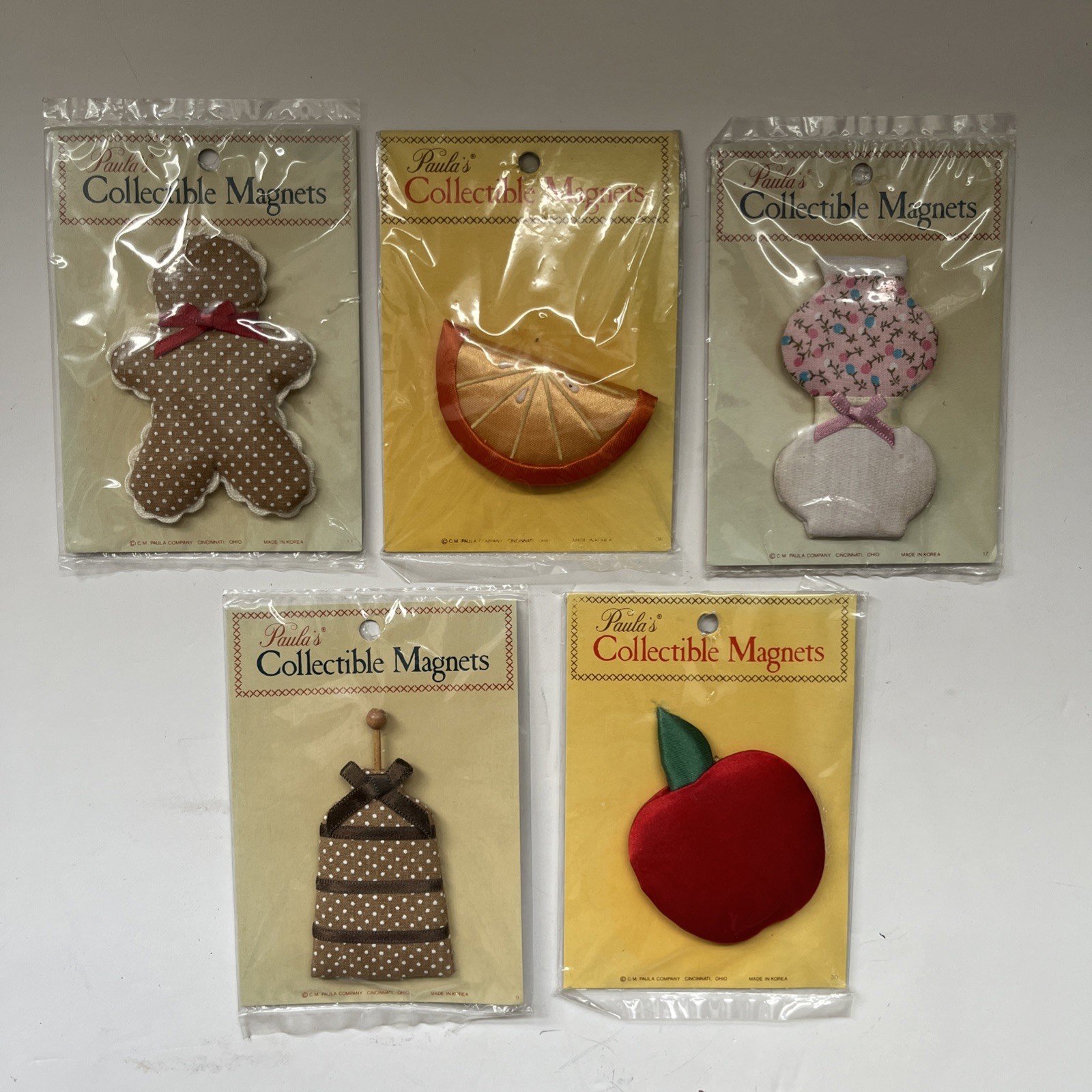Vtg Paula’s Collectible Magnets Lot Fridge Cottage Decor C.M. Paula Co. 80s New Vtg Paula’s Collectible Magnets Lot Fridge Cottage Decor C.M. Paula Co. 80s New