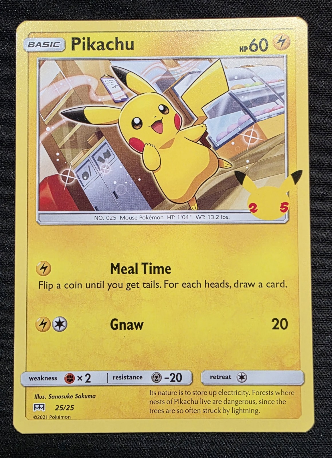 2021 Pokémon 25th Anniversary McDonalds Complete Set Non-Holo 24 Cards + Bonus