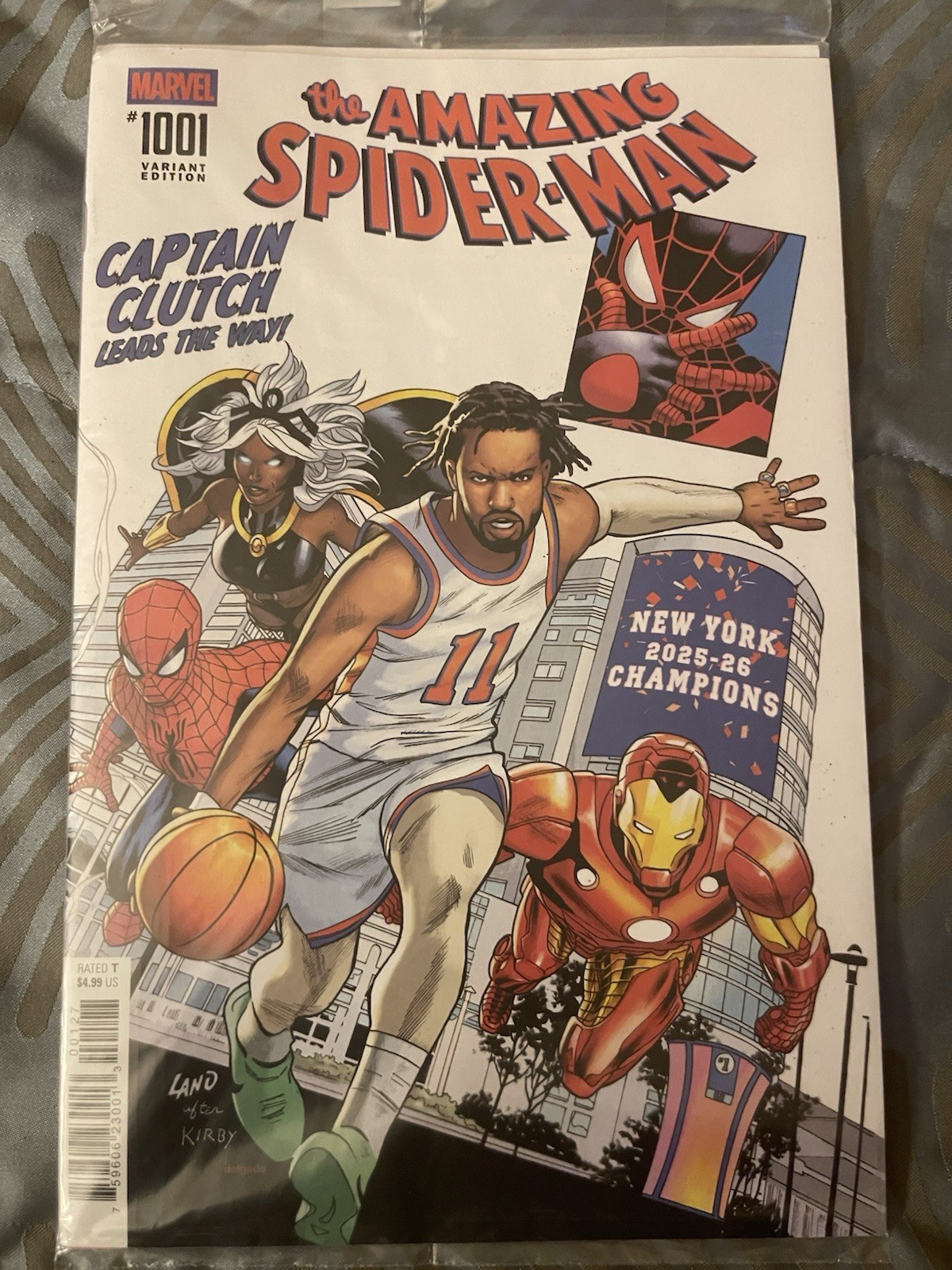 AMAZING SPIDER-MAN #1001 JALEN BRUNSON NY KNICKS NYCC EXCLUSIVE NM 2026 IN-HAND