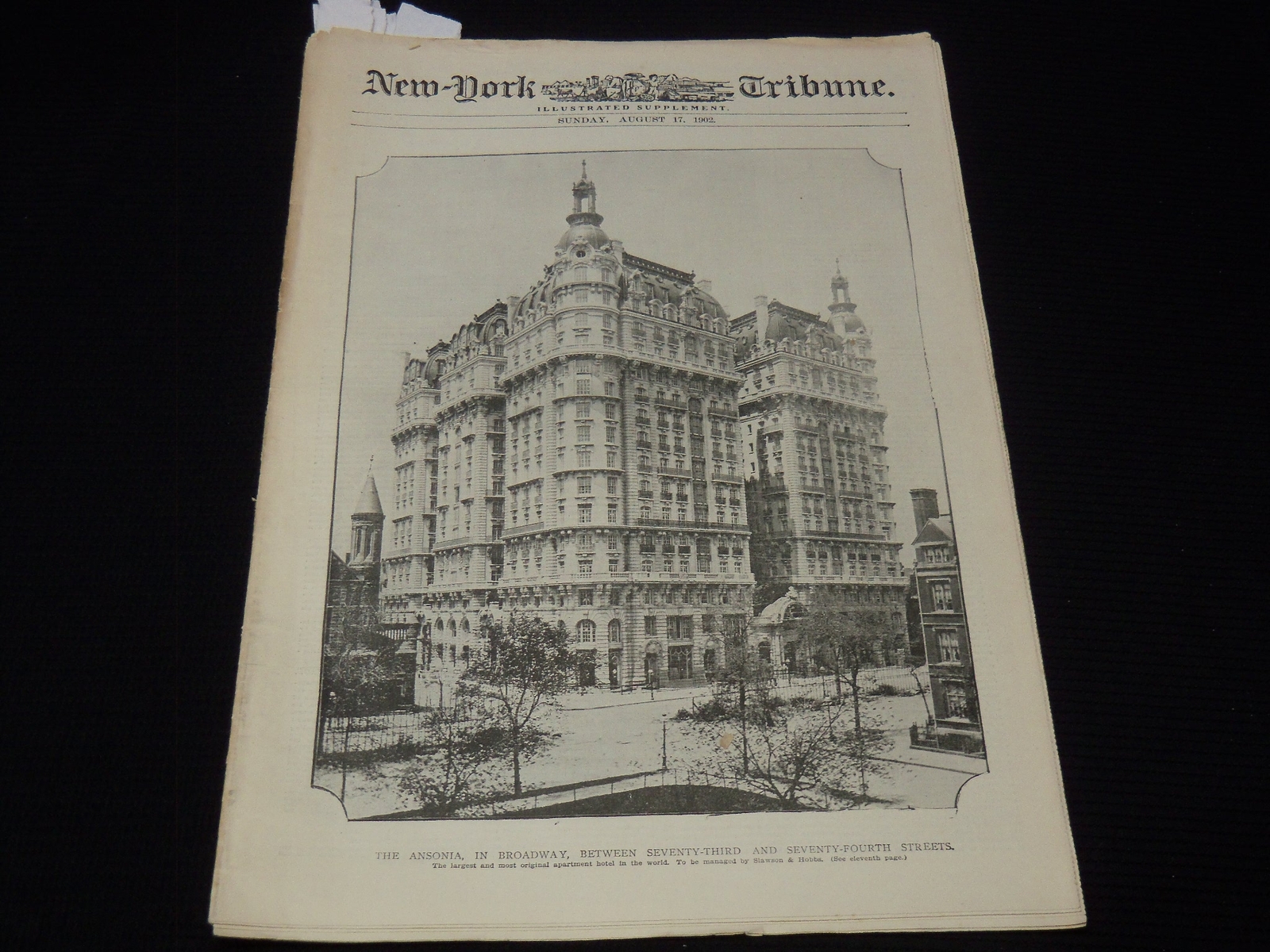 1902 AUG 17 NEW YORK TRIBUNE ILLUSTRATED SUPPLEMENT - OLIVER W. HOLMES - NP 9015