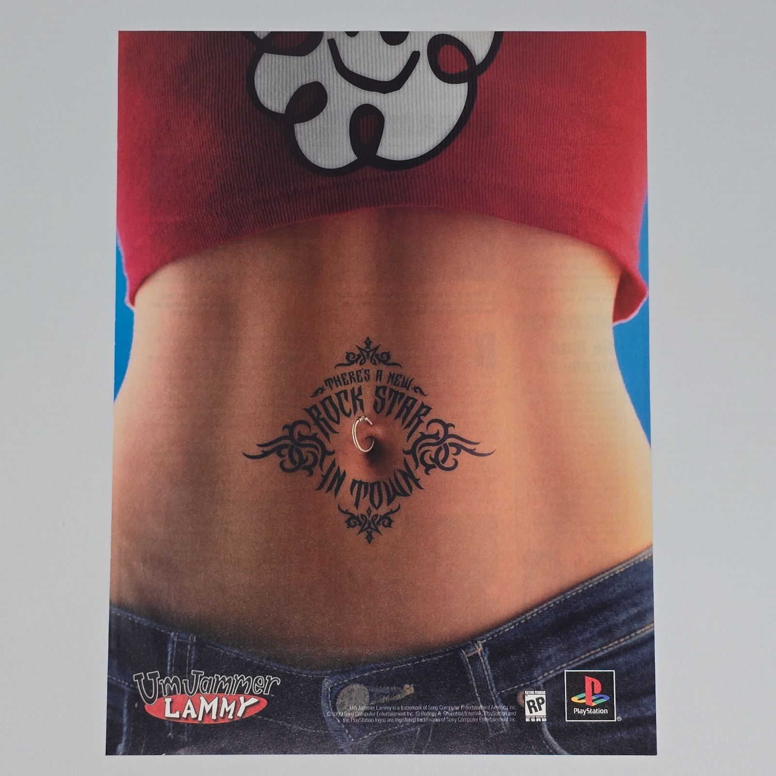 Um Jammer Lammy PlayStation PS1 Authentic Magazine Ad