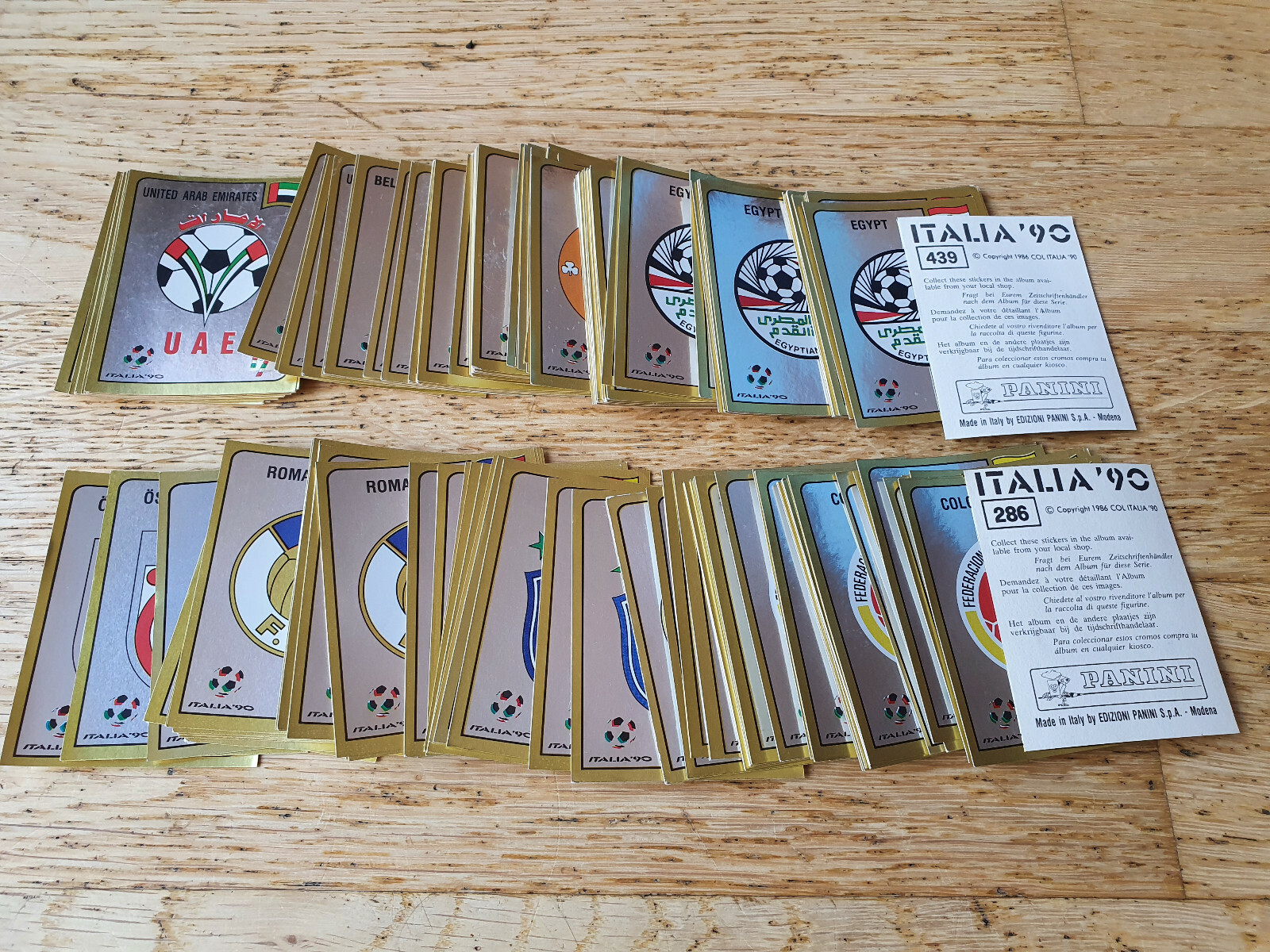 Panini World Cup World Cup 1990 Italia 90, pick badge/intro sticker - choose crest
