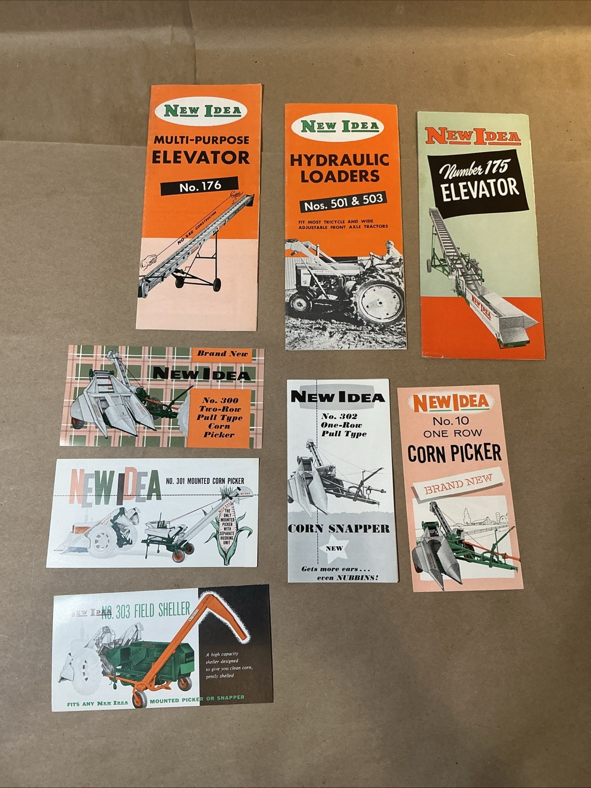 Group Of Vintage New Idea Farming Equipment Brochures As Is INV-AD23