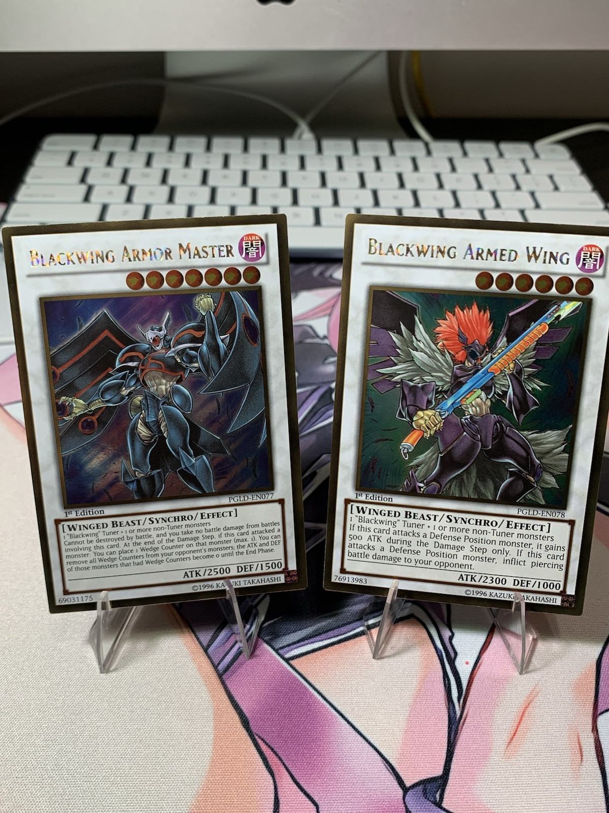 Blackwing Amor Master PGLD-EN077 | Blackwing Armed Wing PGLD-EN078 | NM