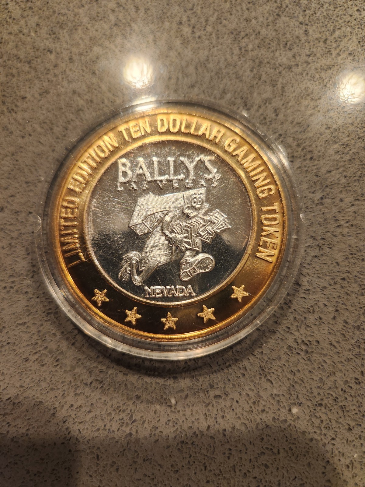 Bally\'s Las Vegas NV $10 Gaming Token .999 Fine Silver Limited Edition