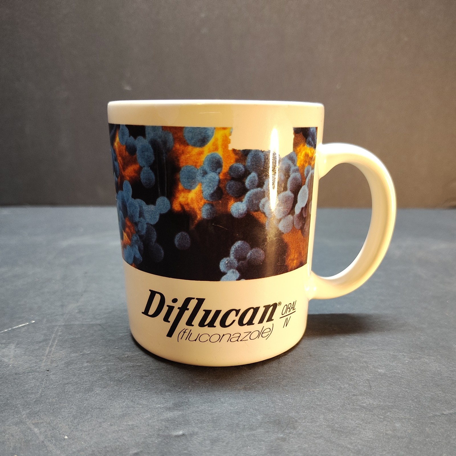 Diflucan Drug Rep Pharmaceutical Promo Advertising Mug - Colorful Fungus Design