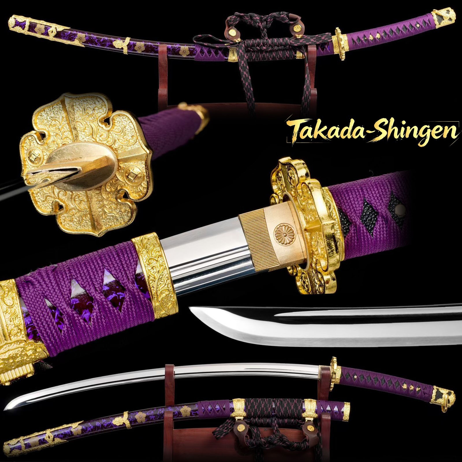 japanese tachi sword hand polished mirror surface S7 steel blade razor sharp