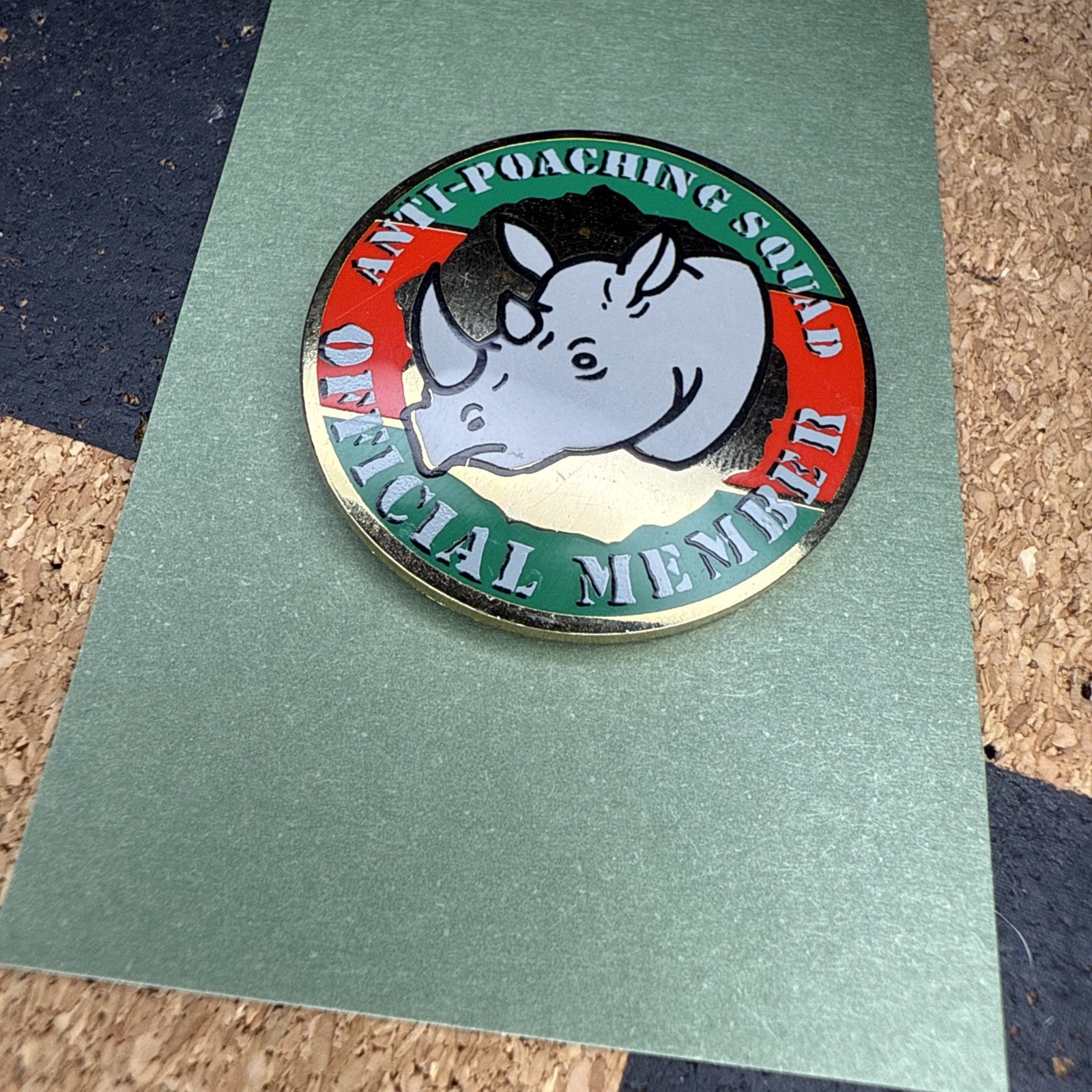 Rare Disney Anti-Poaching Squad Official Member Pin Animal Kingdom Disney Pin