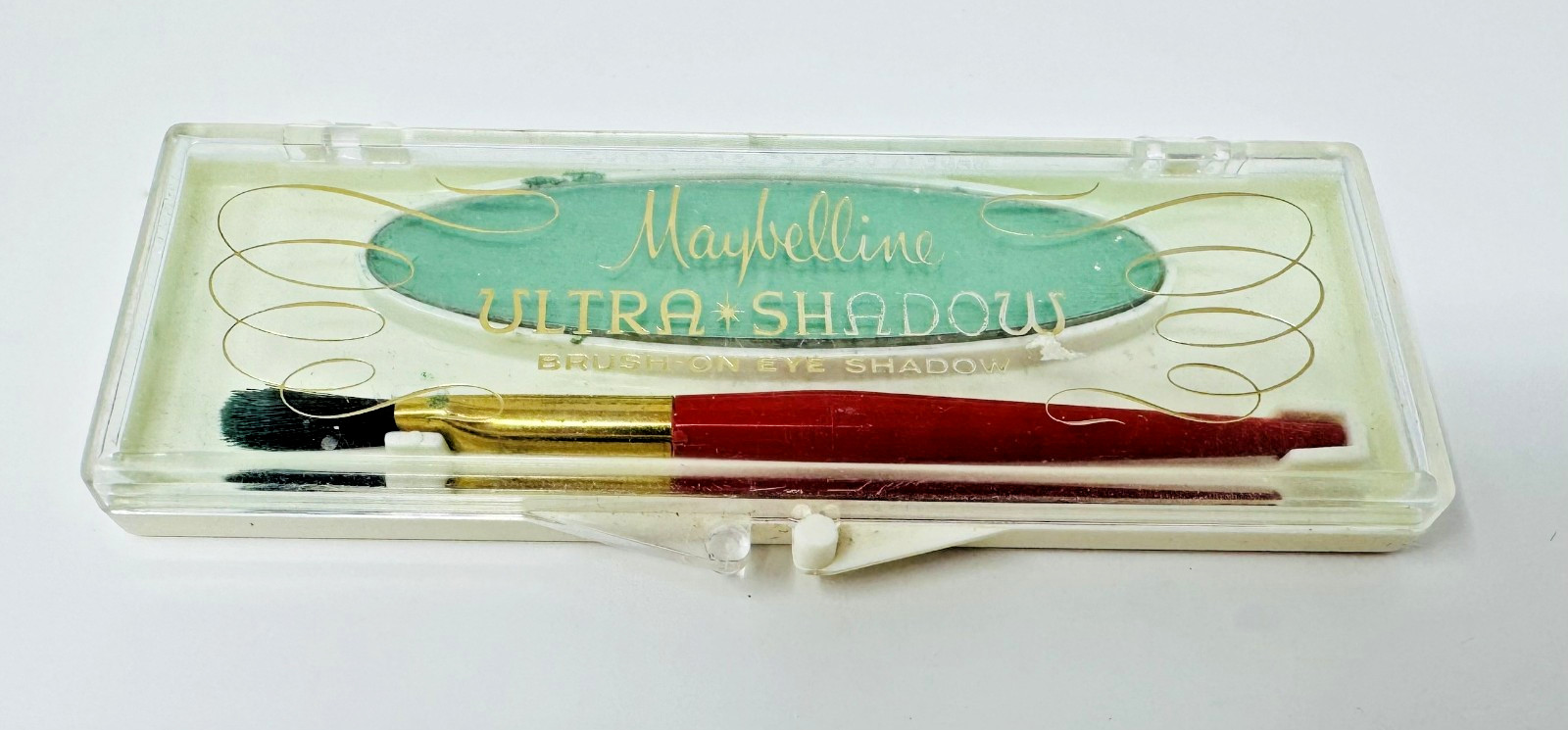 Vintage Maybelline Blue Eyeshadow Ultra Shadow Brush On Makeup Movie Prop