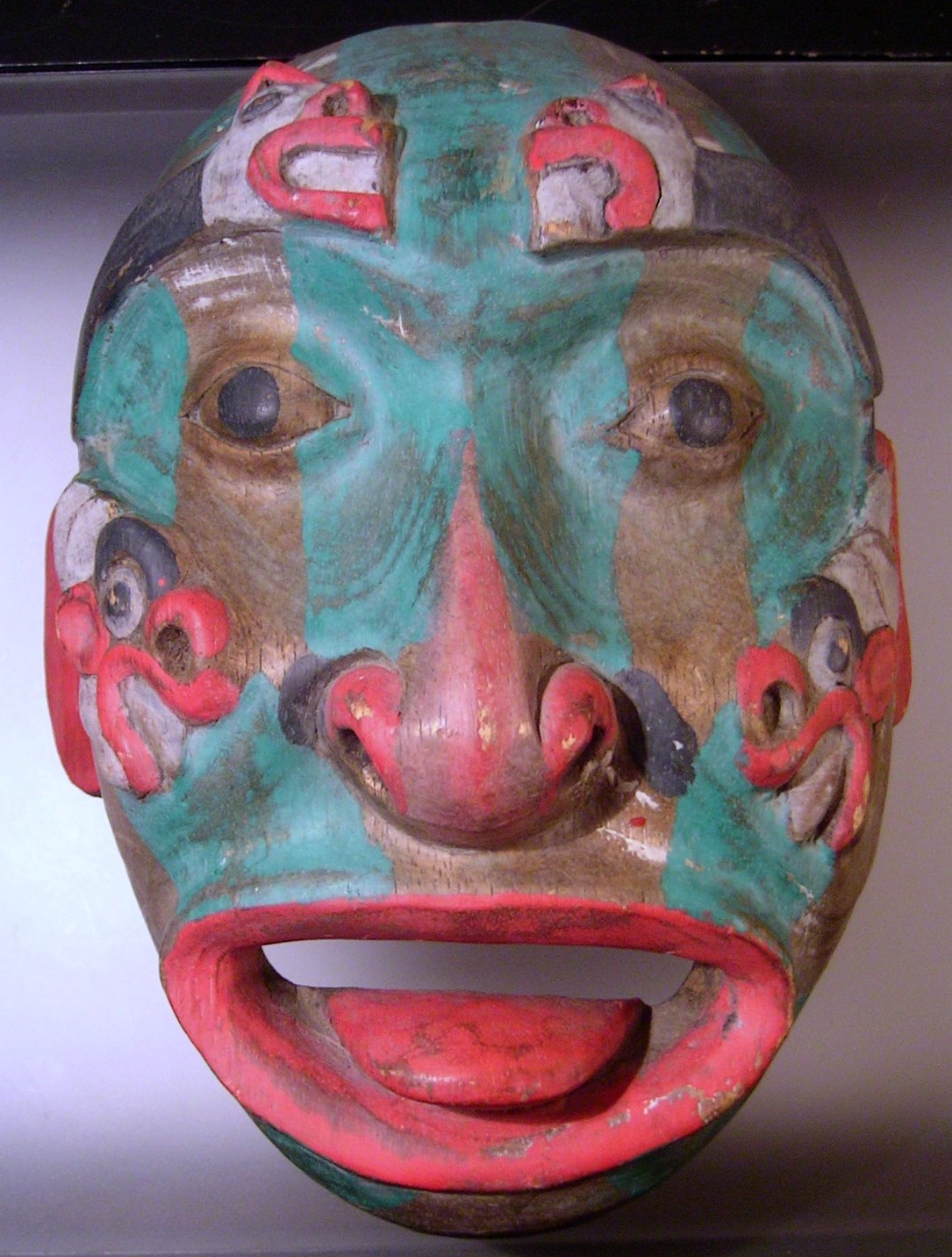Northwest Coast Native American Carved Wood Mask Haida